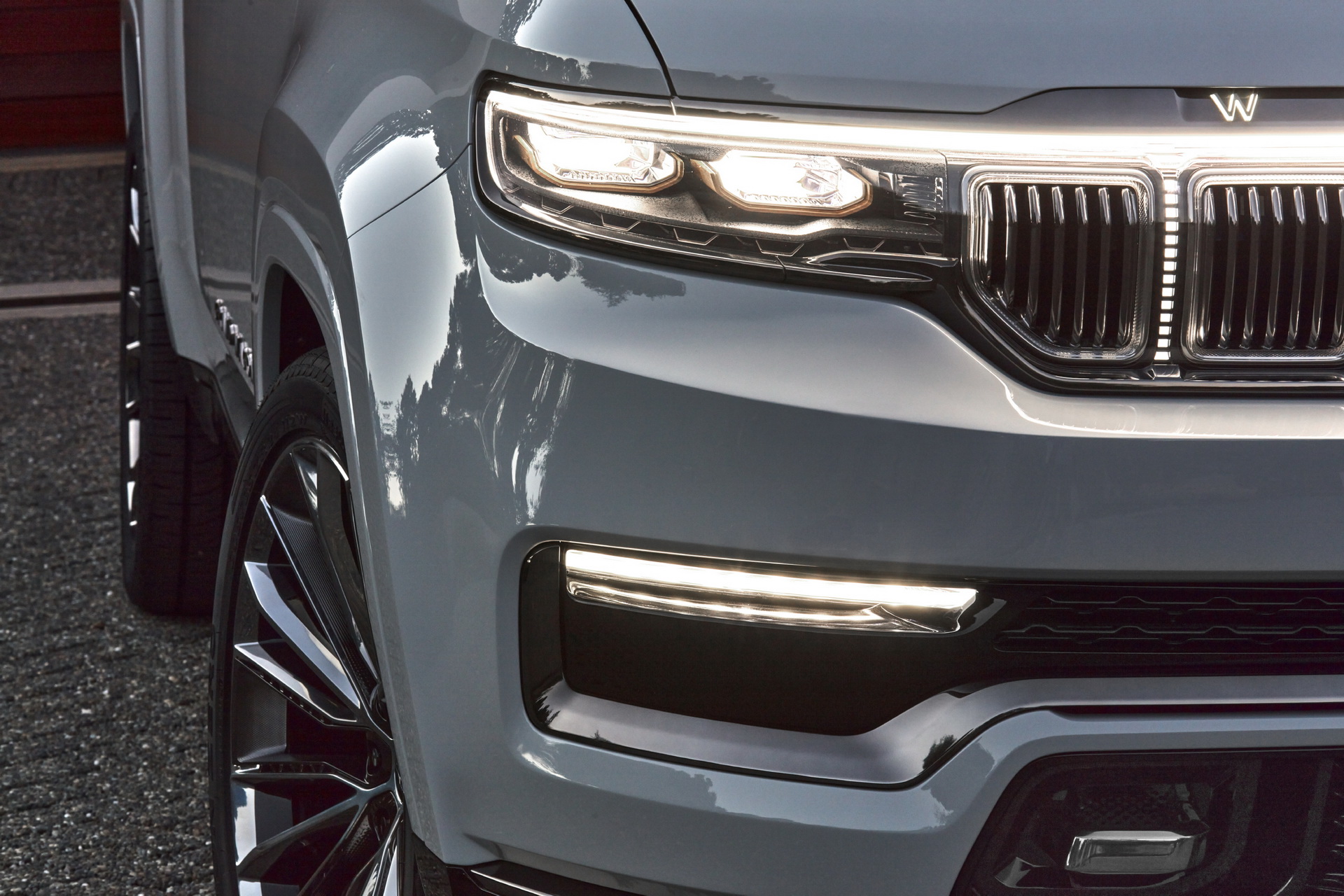 Download 2022 Jeep Grand Wagoneer Concept - Headlight HD Wallpaper 1920x1280 #28