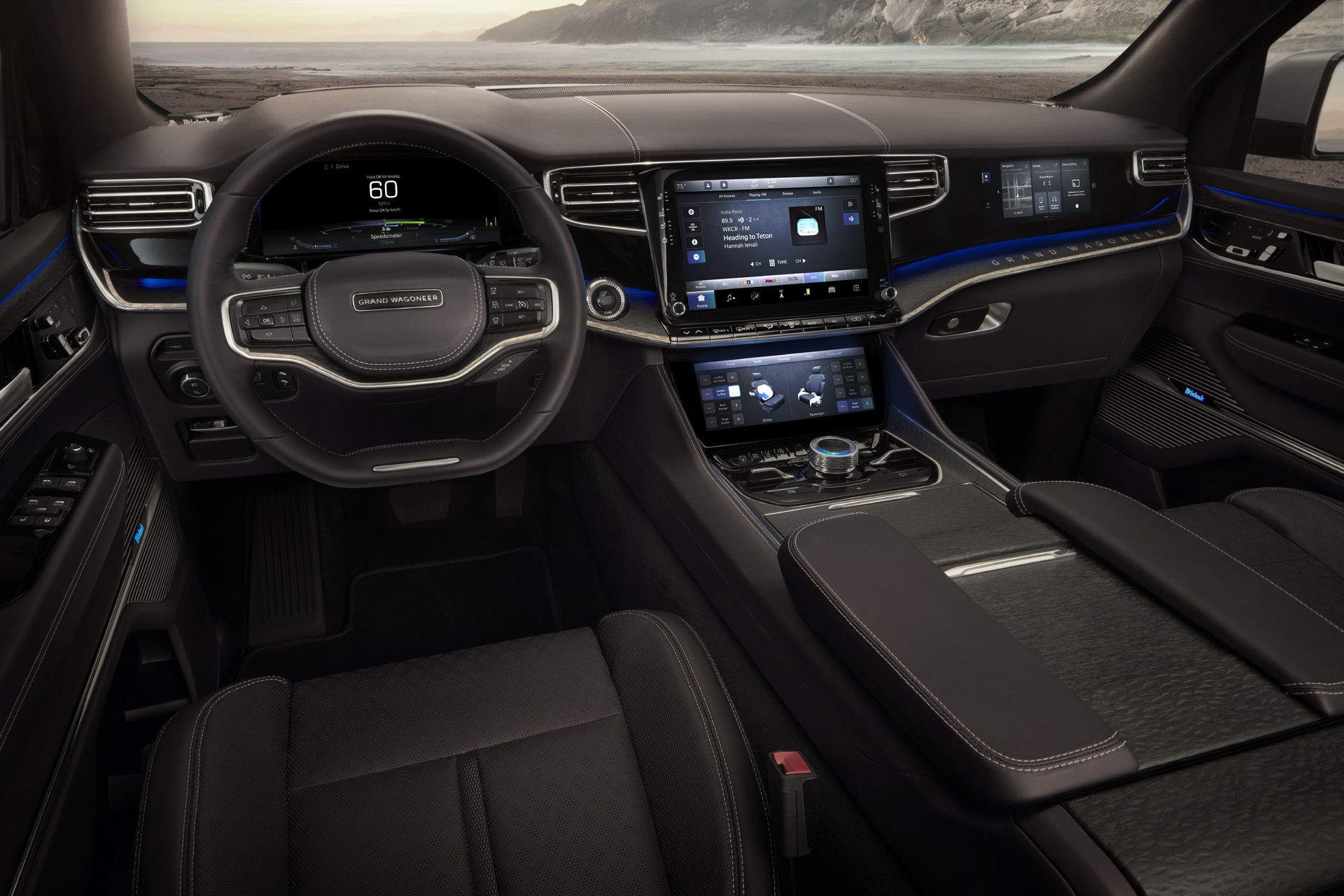 Download 2022 Jeep Grand Wagoneer Concept - Interior, Cockpit HD Wallpaper 1920x1280 #44