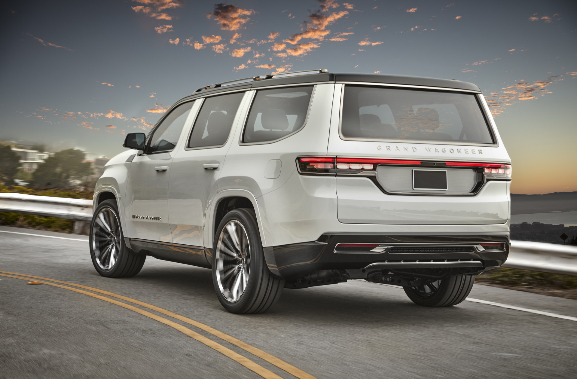 Download 2022 Jeep Grand Wagoneer Concept - Rear Three-Quarter HD Wallpaper 1920x1261 #6