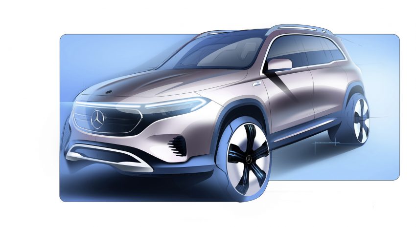 2022 Mercedes-Benz EQB 350 4Matic - Design Sketch Wallpaper 850x465 #63