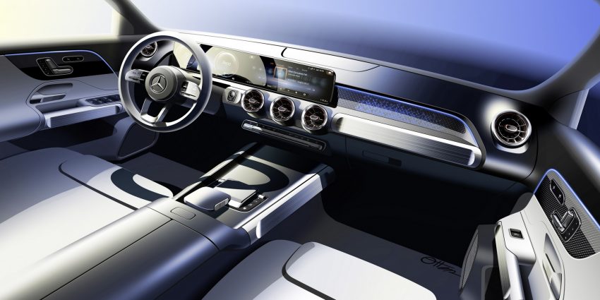 2022 Mercedes-Benz EQB 350 4Matic - Design Sketch Wallpaper 850x425 #65