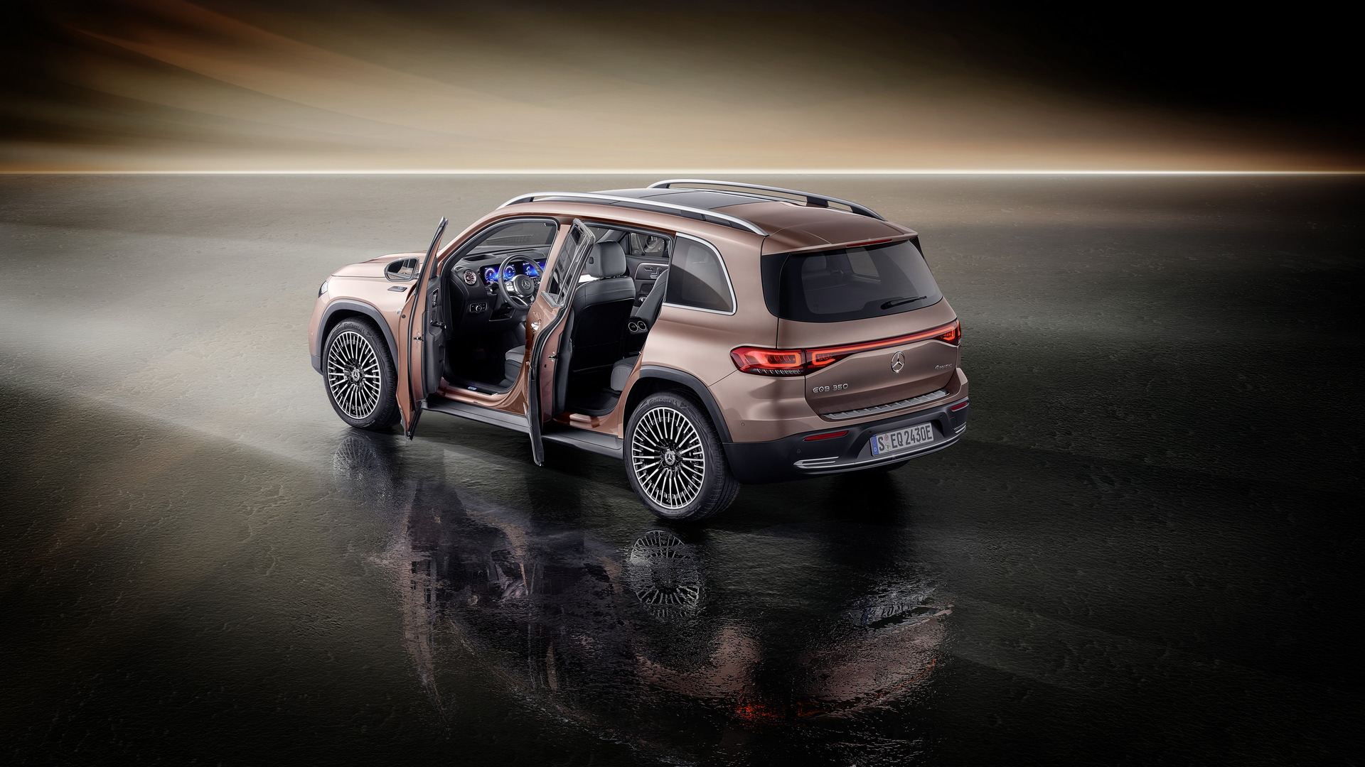 Download 2022 Mercedes-Benz EQB 350 4Matic - Rear Three-Quarter HD Wallpaper 1920x1080 #41