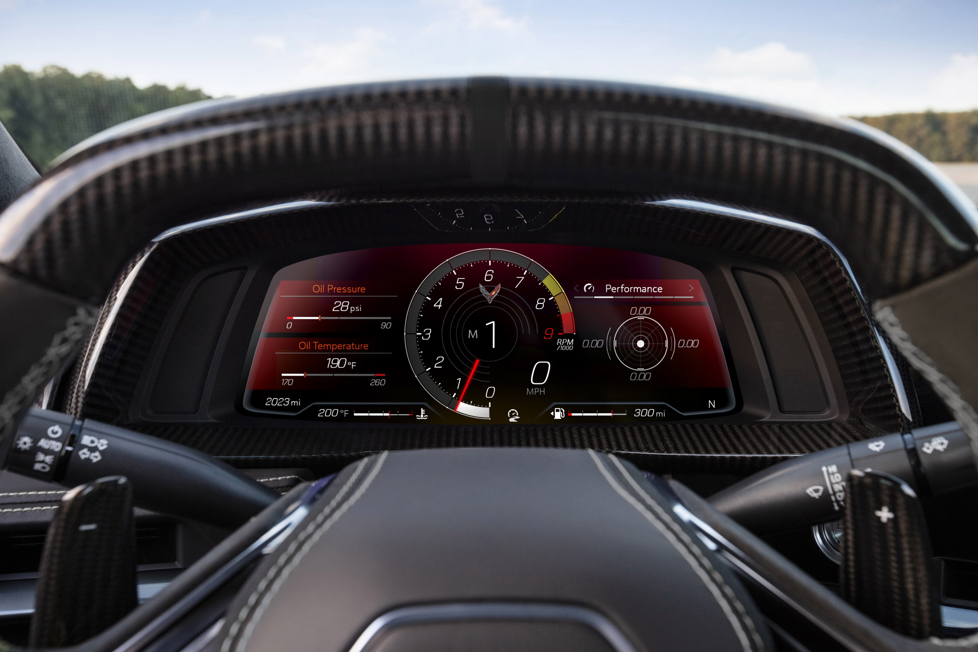 Download 2023 Chevrolet Corvette Z06 - Digital Instrument Cluster HD Wallpaper 1921x1281 #20