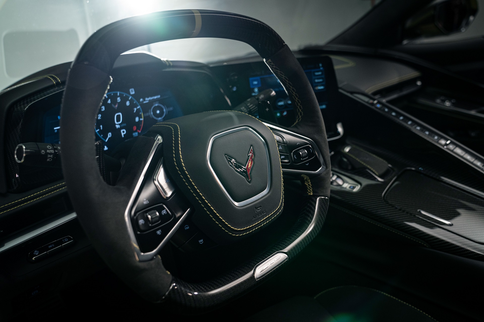 Download 2023 Chevrolet Corvette Z06 - Interior, Steering Wheel HD Wallpaper 1920x1280 #39