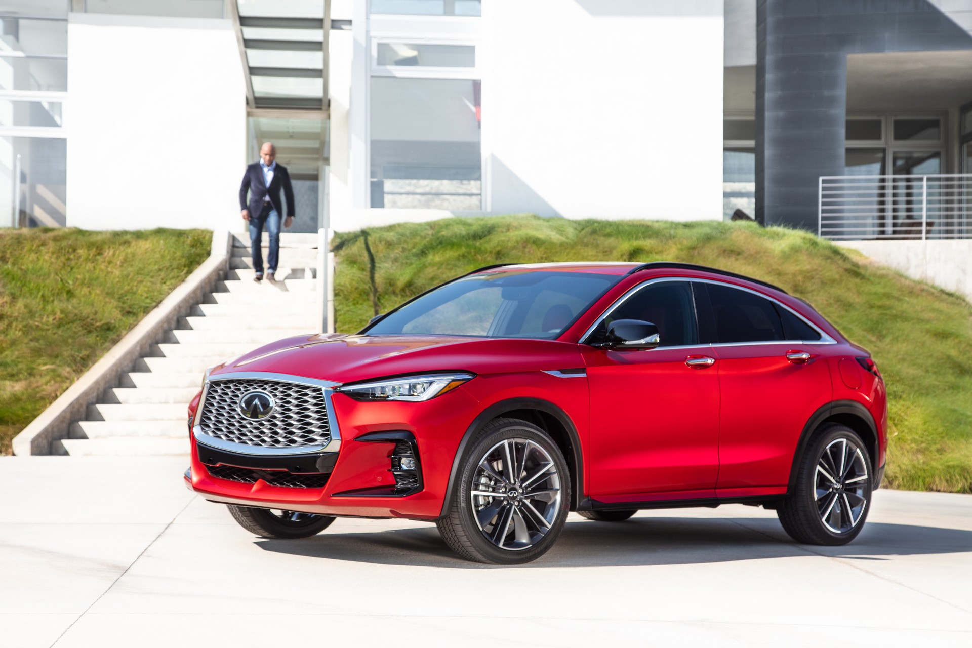 Download 2022 Infiniti QX55 - Front Three-Quarter HD Wallpaper 1920x1280 #1