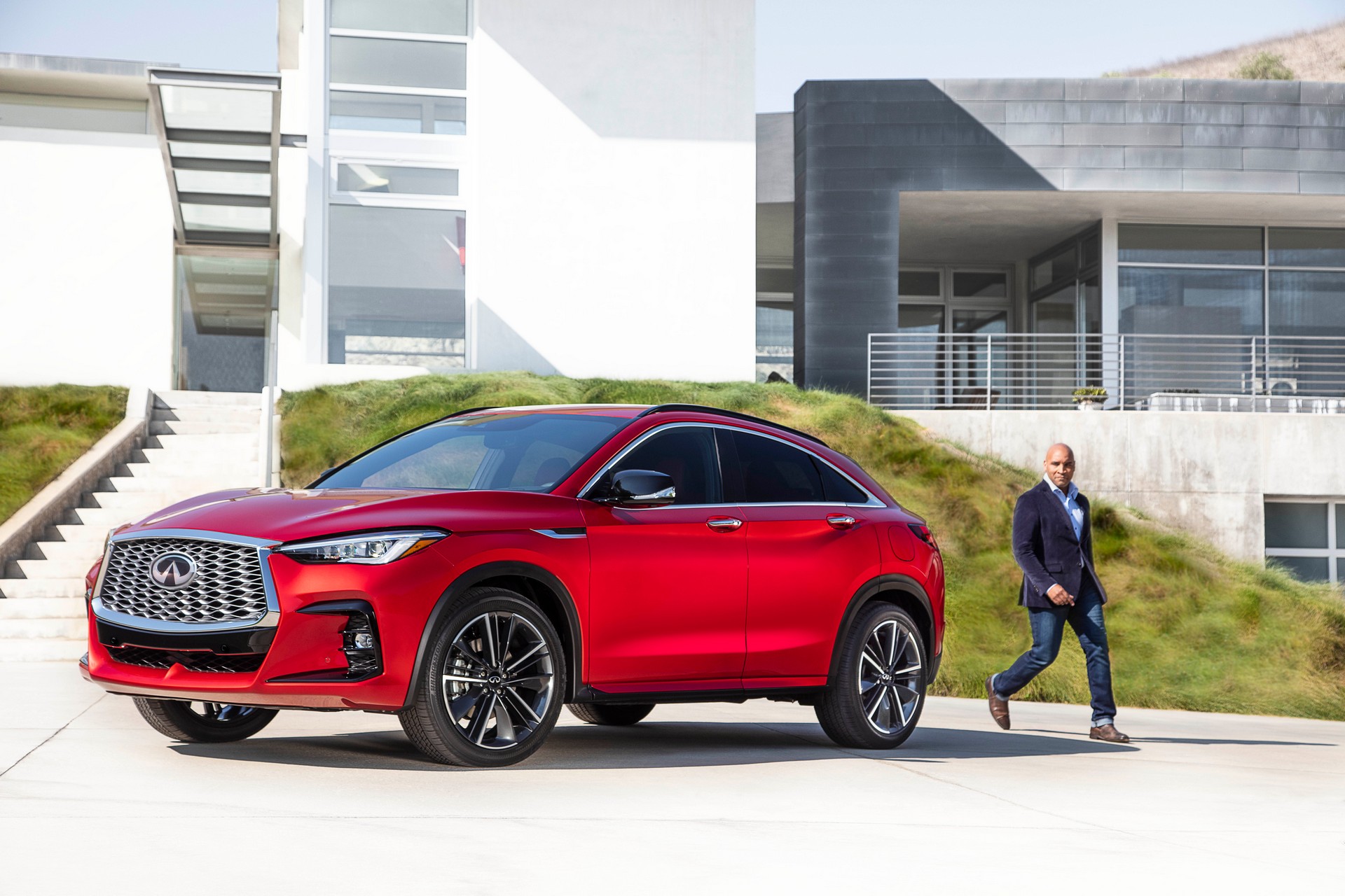 Download 2022 Infiniti QX55 - Front Three-Quarter HD Wallpaper 1920x1280 #4