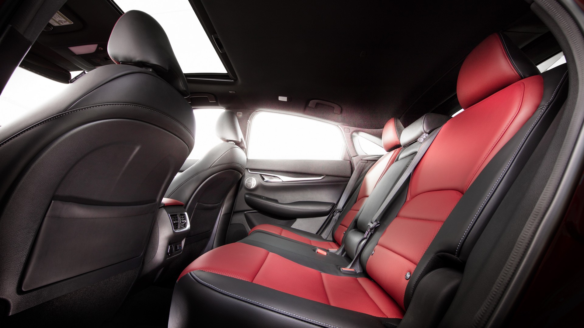 Download 2022 Infiniti QX55 - Interior, Rear Seats HD Wallpaper 1920x1080 #51