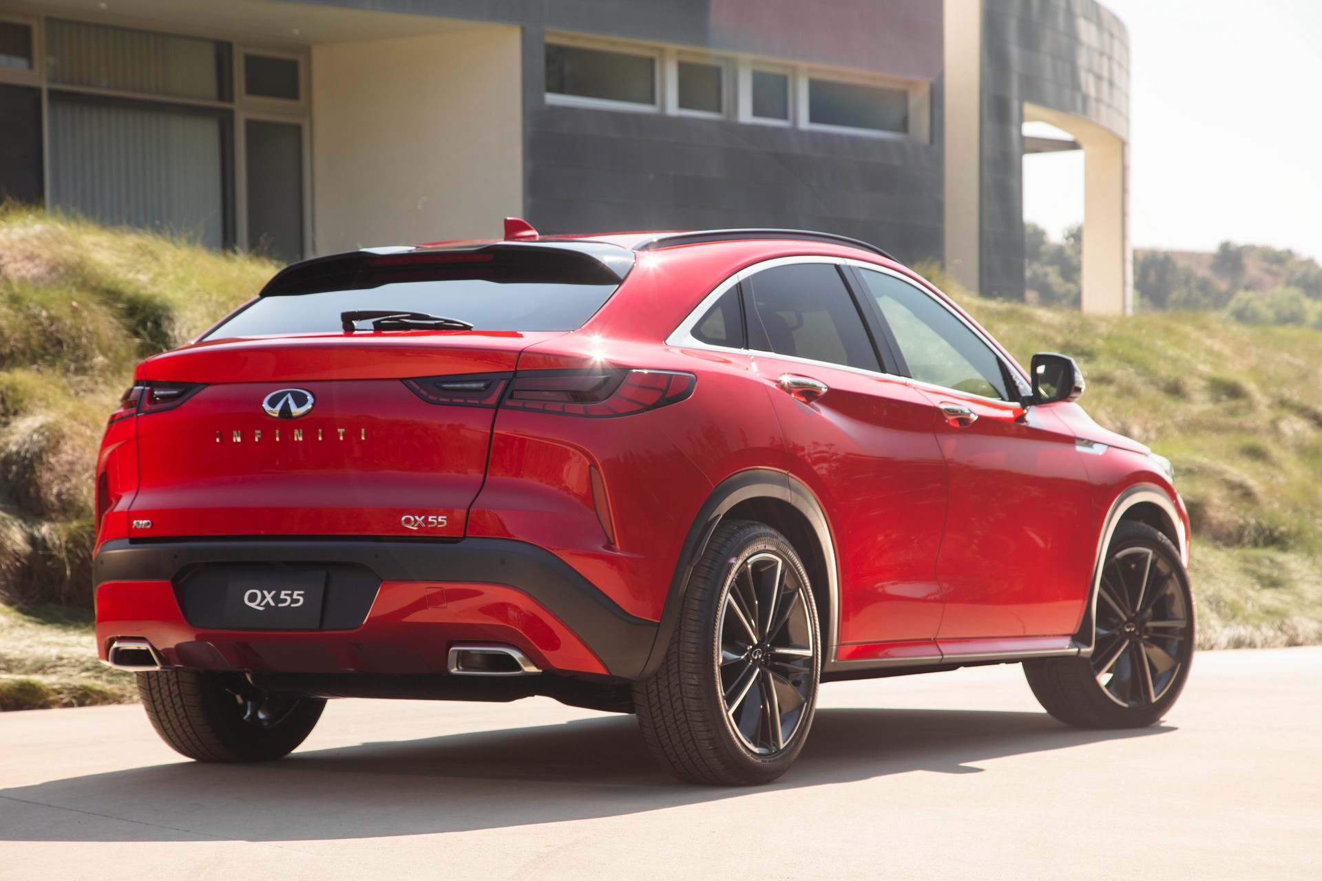 Download 2022 Infiniti QX55 - Rear Three-Quarter HD Wallpaper 1920x1280 #8