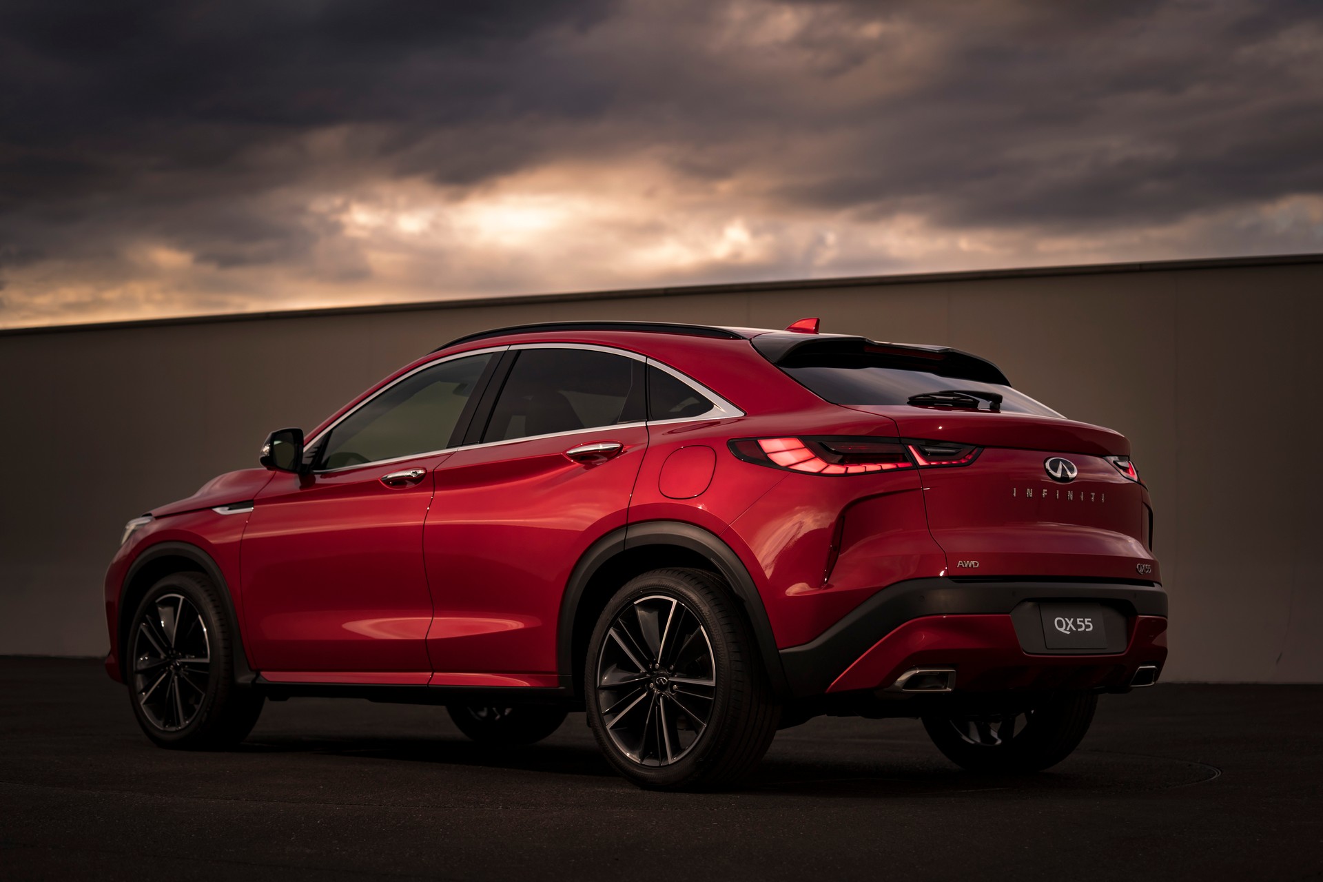 Download 2022 Infiniti QX55 - Rear Three-Quarter HD Wallpaper 1920x1280 #24