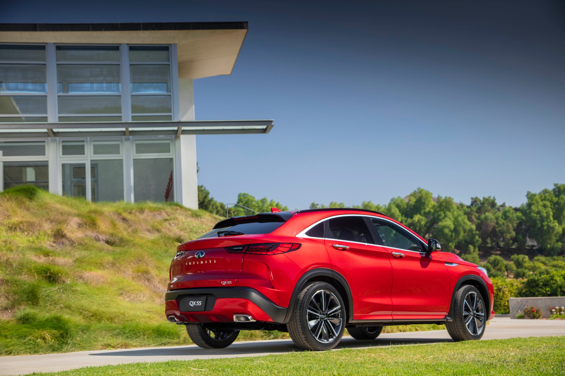 Download 2022 Infiniti QX55 - Rear Three-Quarter HD Wallpaper 1920x1280 #9