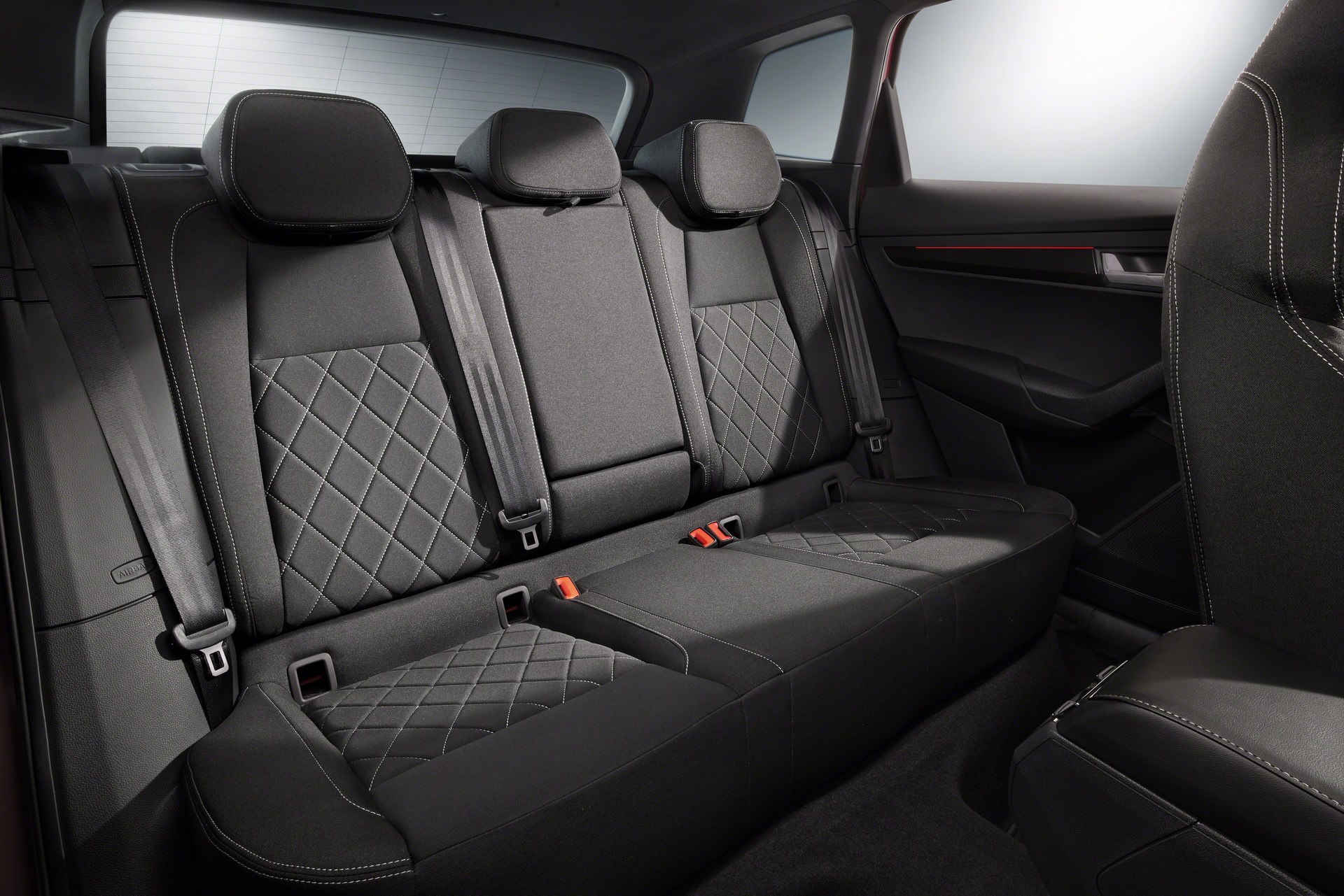 Download 2022 Škoda Karoq SPORTLINE - Interior, Rear Seats HD Wallpaper 1920x1281 #67