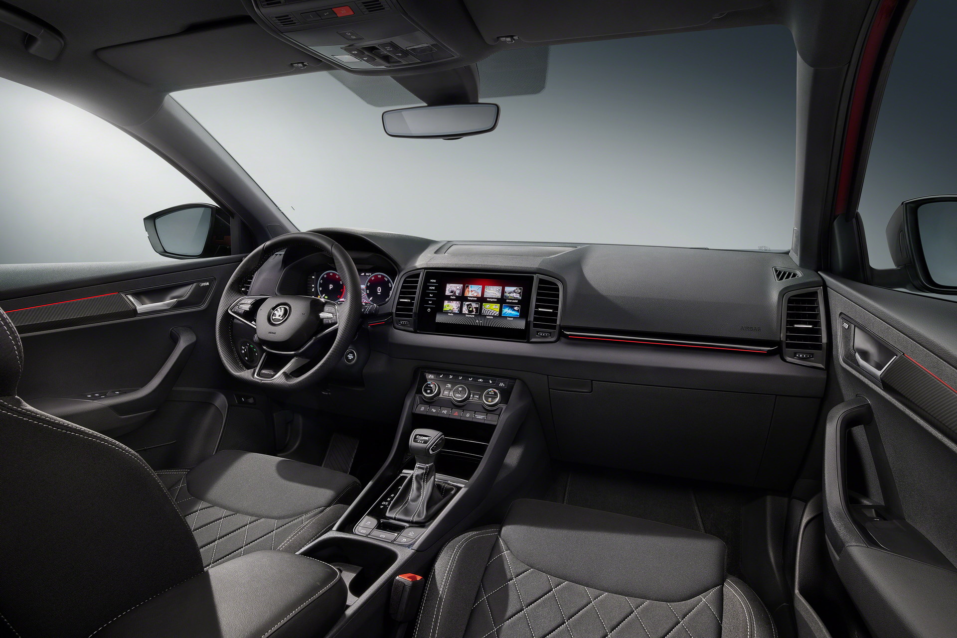 Download 2022 Škoda Karoq SPORTLINE - Interior HD Wallpaper 1920x1281 #65