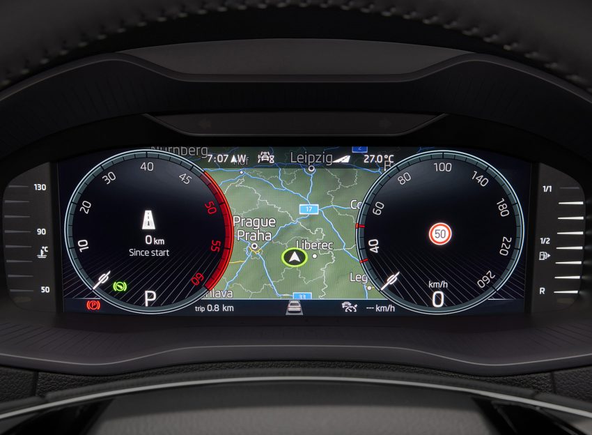 2022 Škoda Karoq Style - Digital Instrument Cluster Wallpaper 850x624 #129