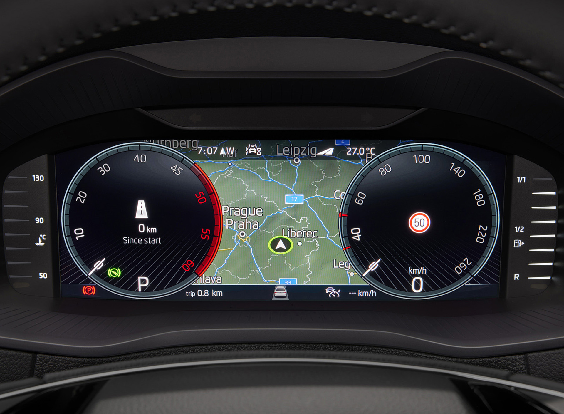 Download 2022 Škoda Karoq Style - Digital Instrument Cluster HD Wallpaper 1920x1409 #129