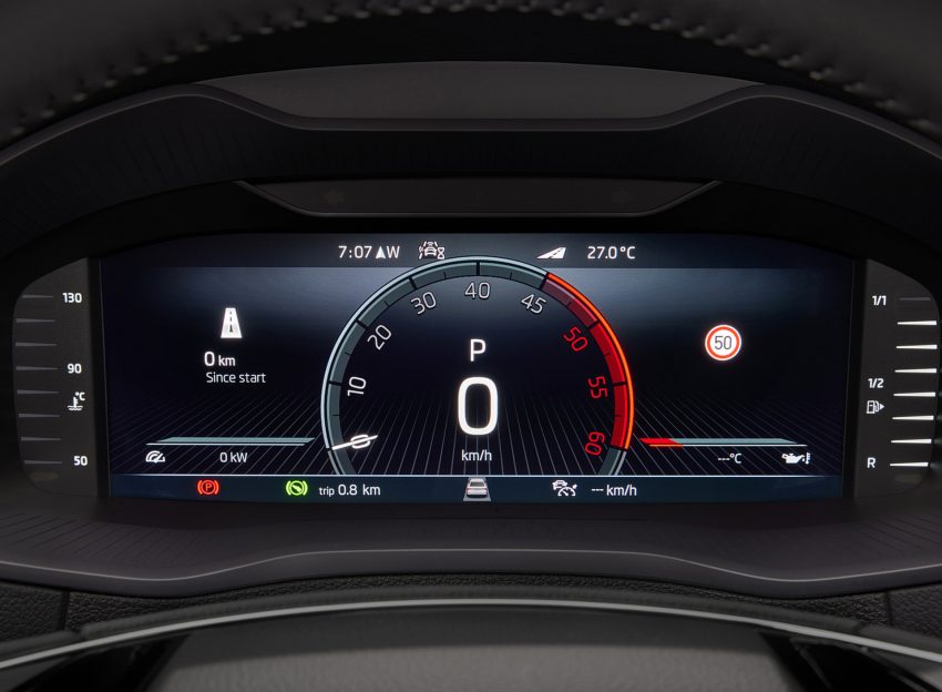 2022 Škoda Karoq Style - Digital Instrument Cluster Wallpaper 850x624 #128