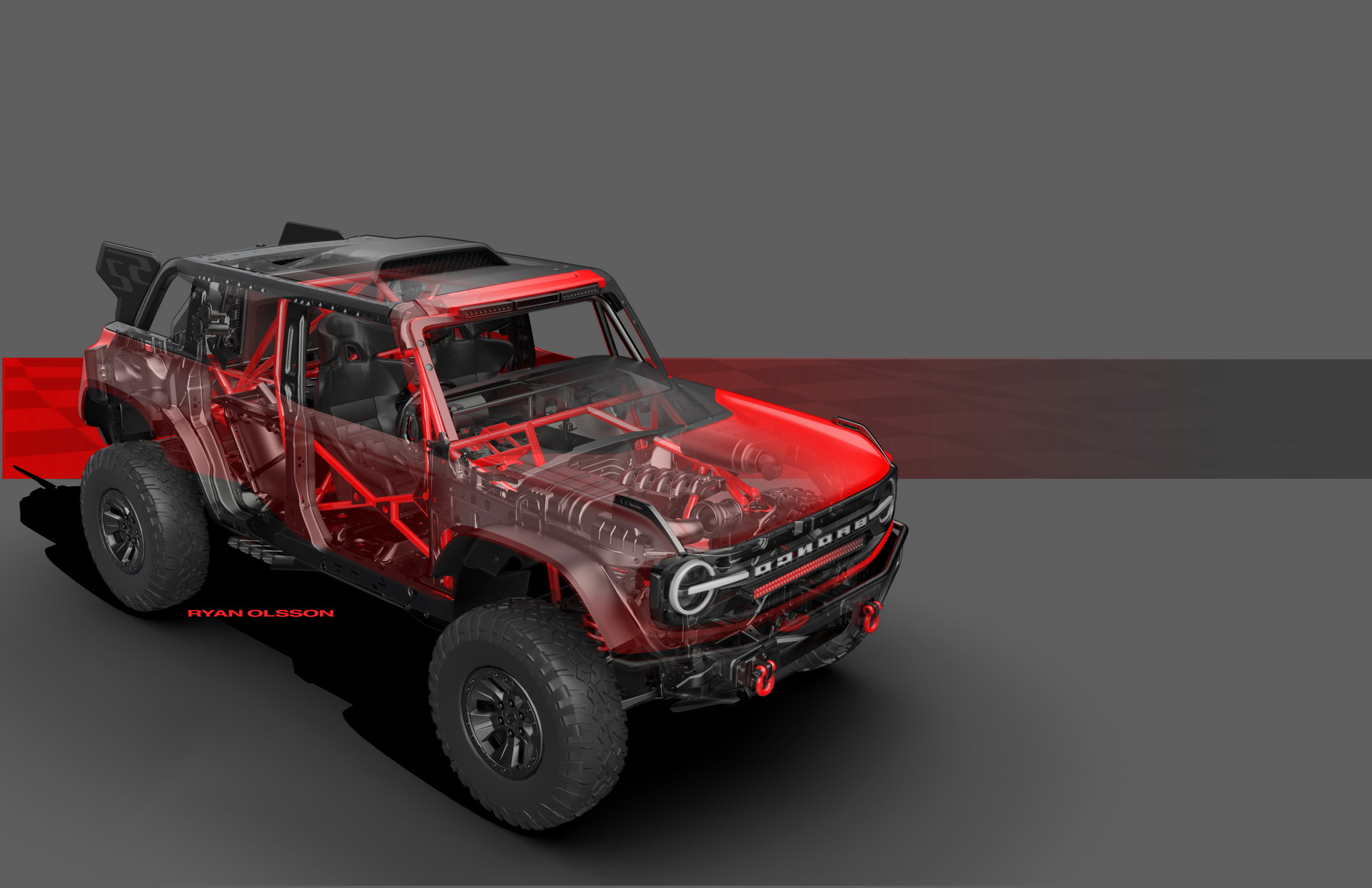 Download 2023 Ford Bronco DR - Design Sketch HD Wallpaper 1922x1244 #26