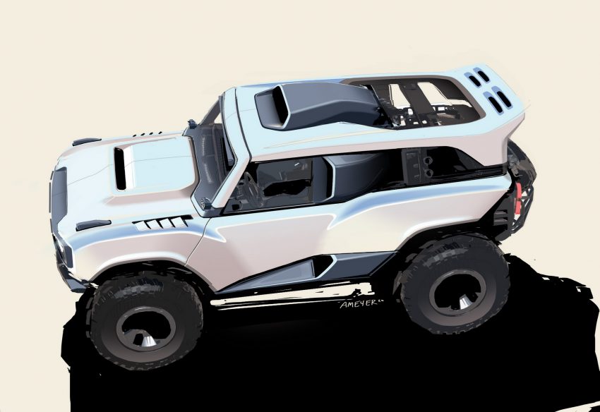 2023 Ford Bronco DR - Design Sketch Wallpaper 850x584 #38
