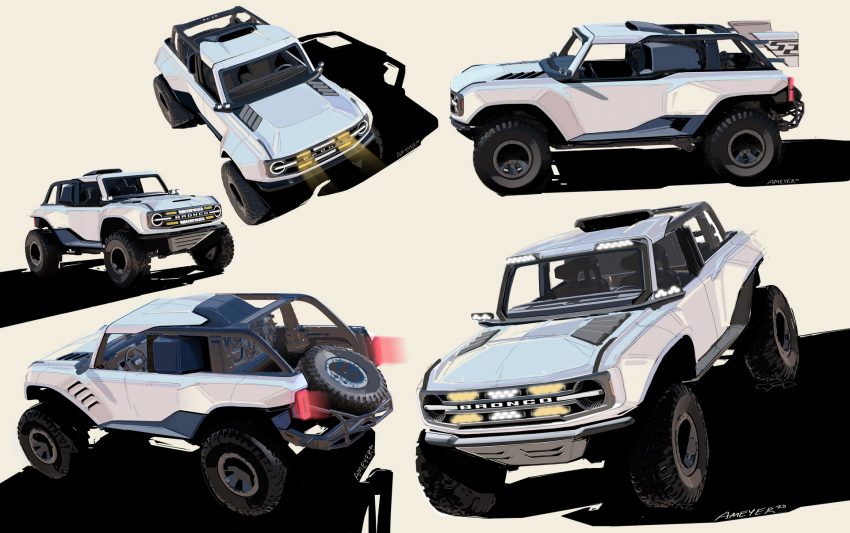 2023 Ford Bronco DR - Design Sketch Wallpaper 850x533 #39