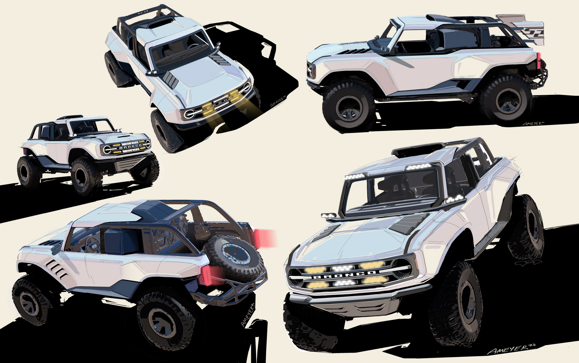 Download 2023 Ford Bronco DR - Design Sketch HD Wallpaper 1922x1206 #39