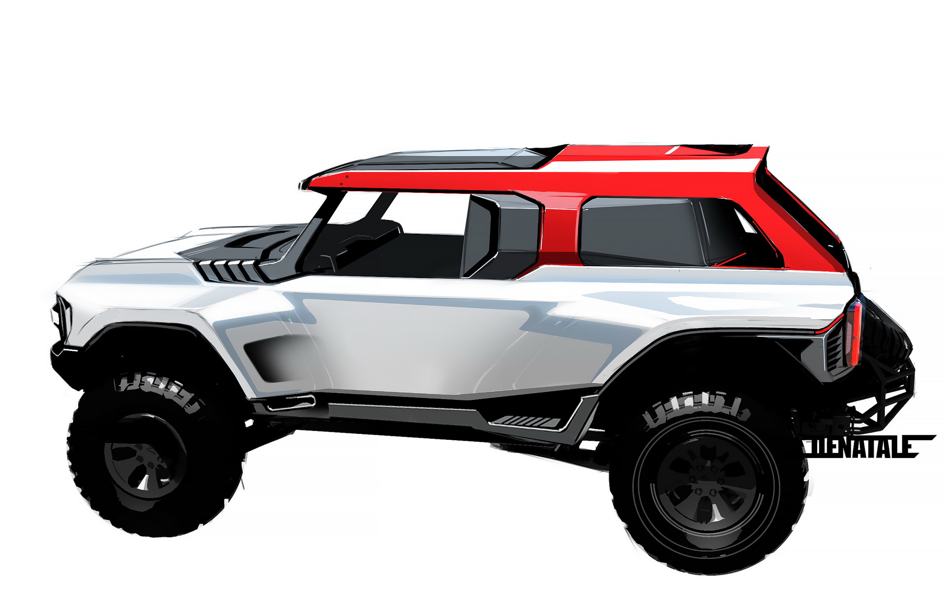 Download 2023 Ford Bronco DR - Design Sketch HD Wallpaper 1922x1244 #32