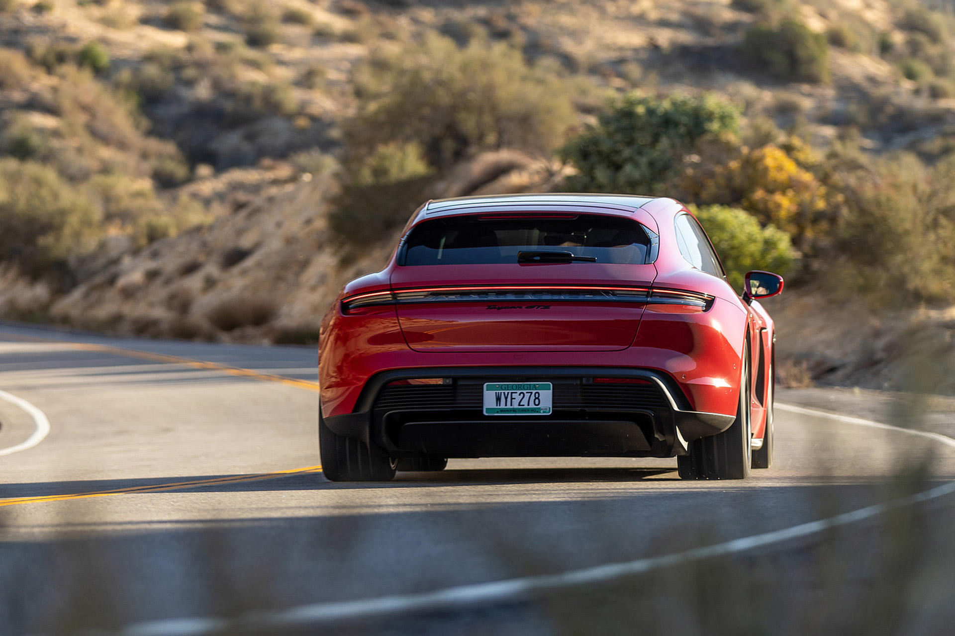 Download 2022 Porsche Taycan GTS Sport Turismo - Rear HD Wallpaper 1920x1279 #11