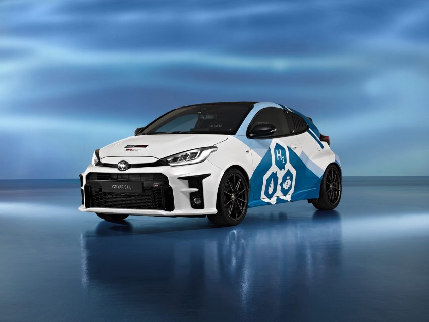2022 Toyota GR Yaris Hydrogen Concept - Front Three-Quarter Wallpaper 850x638 #1