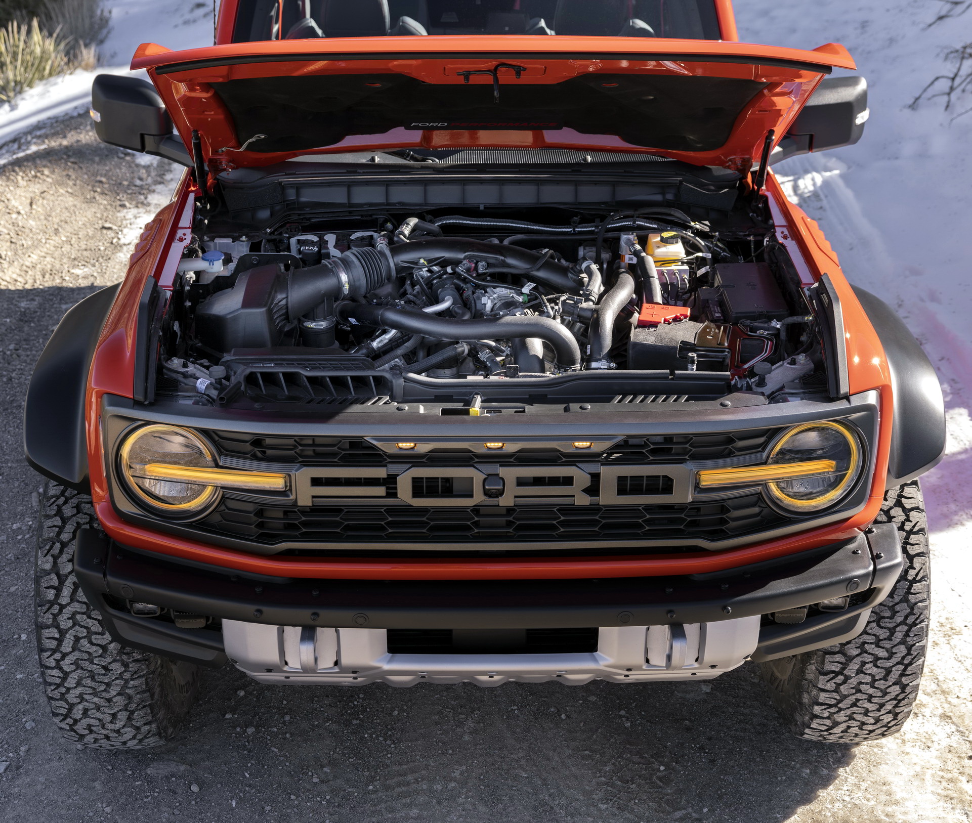 Download 2022 Ford Bronco Raptor - Engine HD Wallpaper 1921x1627 #31