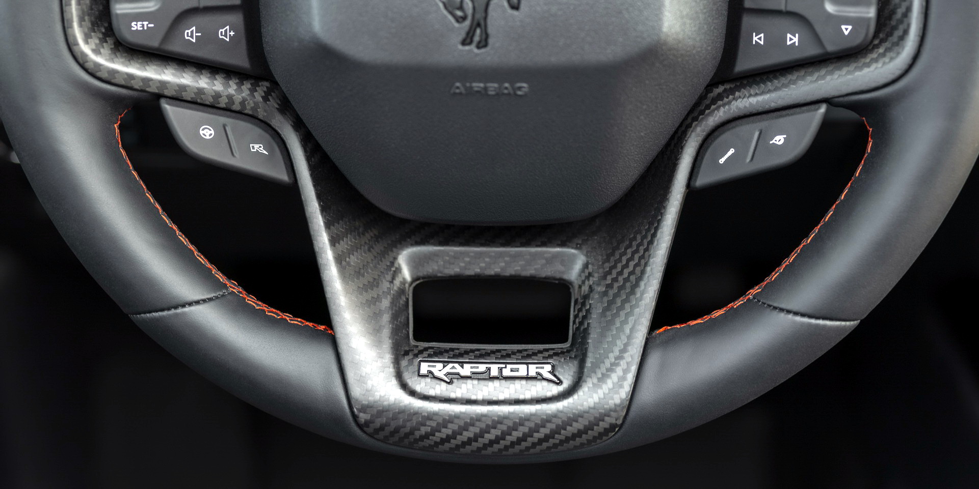 Download 2022 Ford Bronco Raptor - Interior, Steering Wheel HD Wallpaper 1921x961 #43