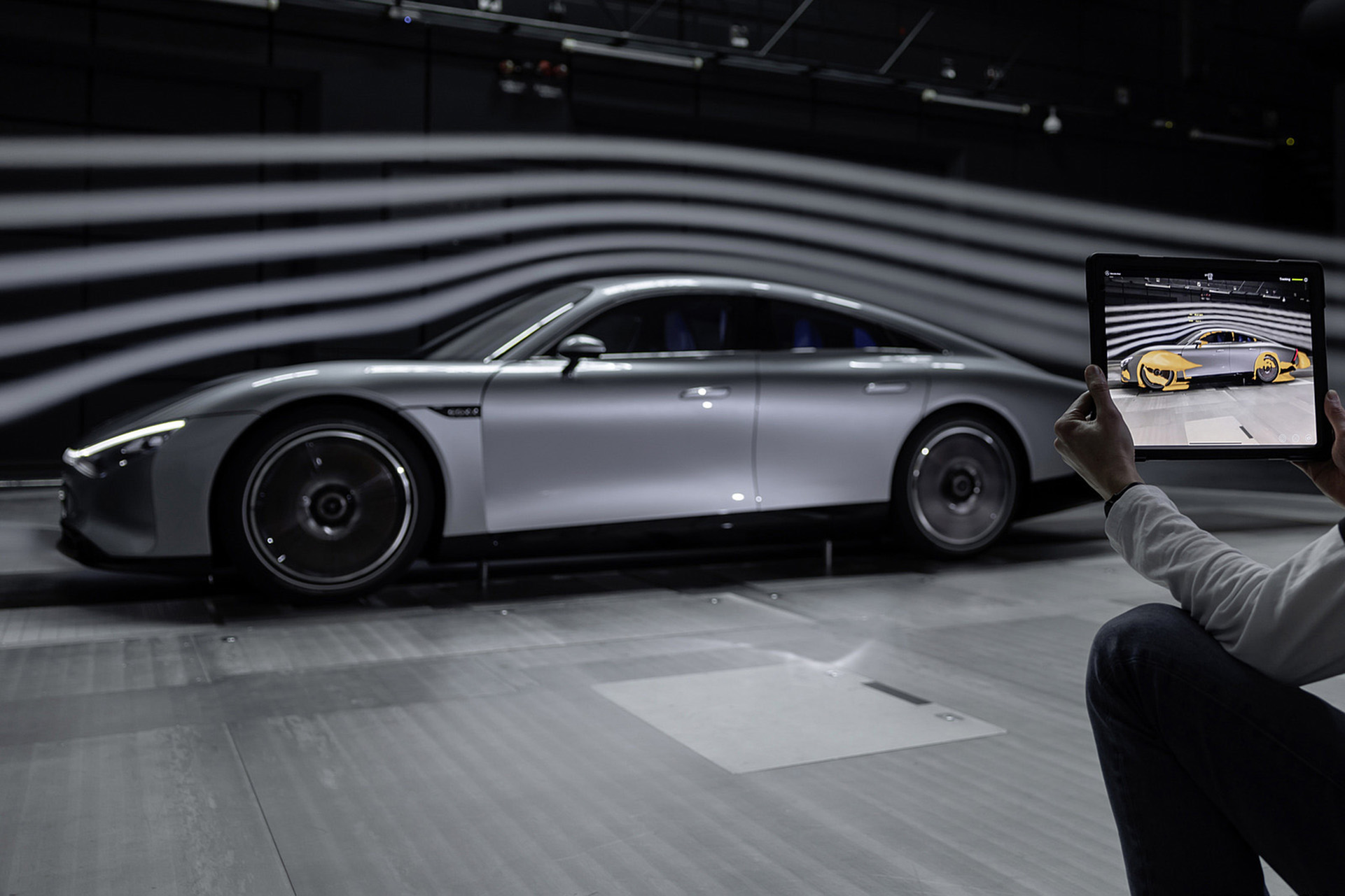 Download 2022 Mercedes-Benz Vision EQXX - Aerodynamics HD Wallpaper 1921x1281 #138