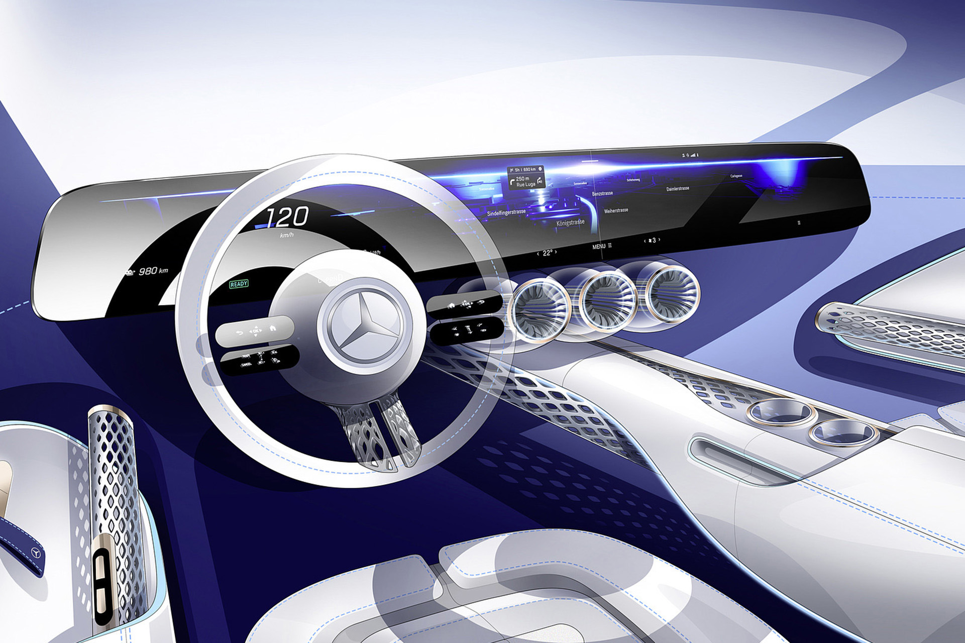 Download 2022 Mercedes-Benz Vision EQXX - Design Sketch HD Wallpaper 1921x1280 #159