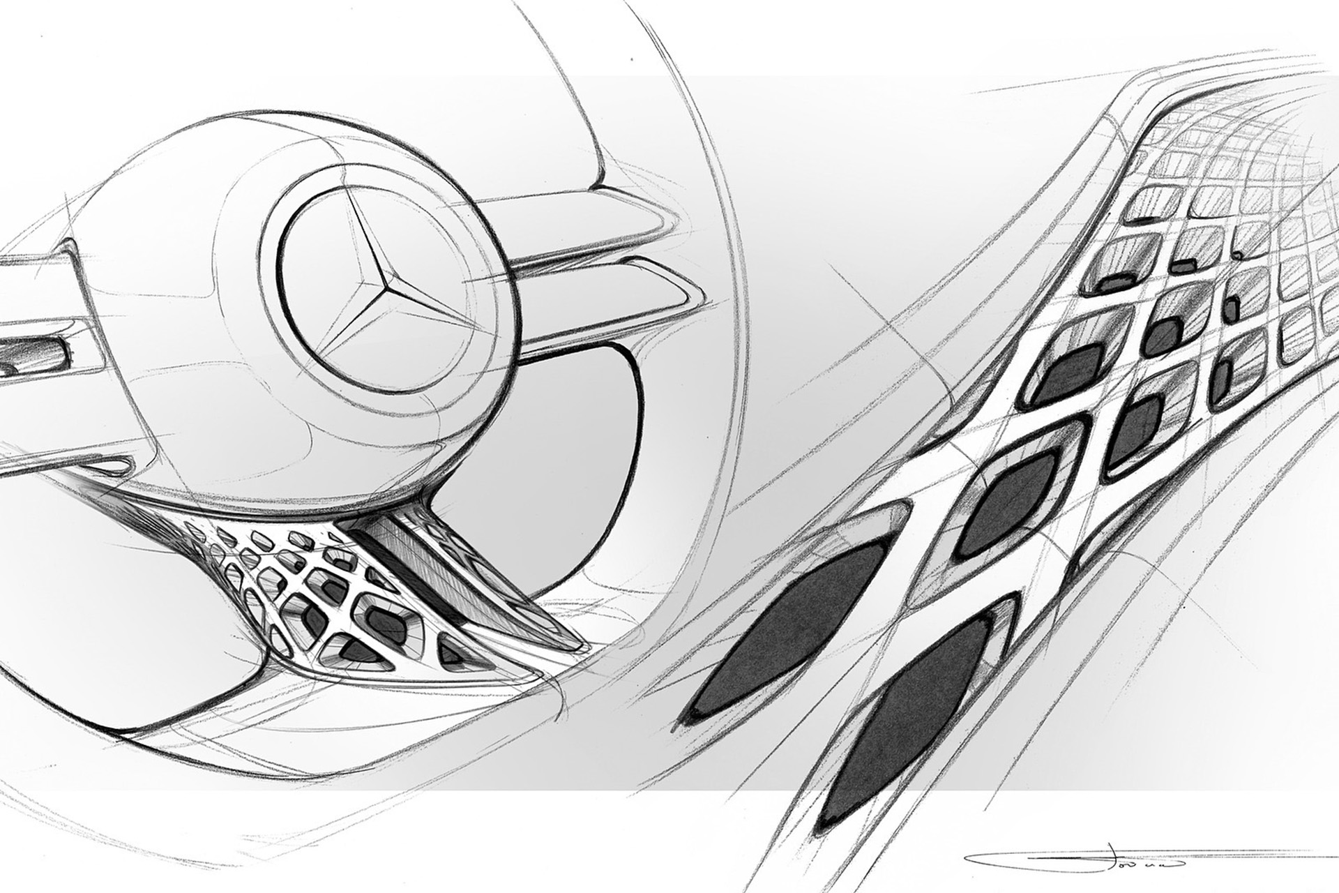 Download 2022 Mercedes-Benz Vision EQXX - Design Sketch HD Wallpaper 1920x1280 #161