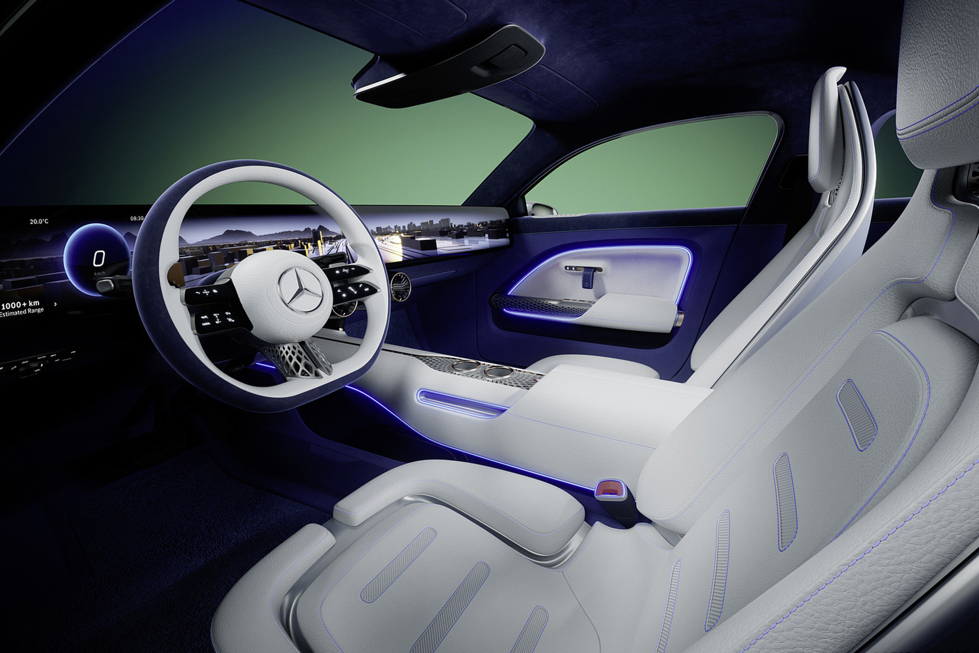 Download 2022 Mercedes-Benz Vision EQXX - Interior, Seats HD Wallpaper 1921x1281 #85