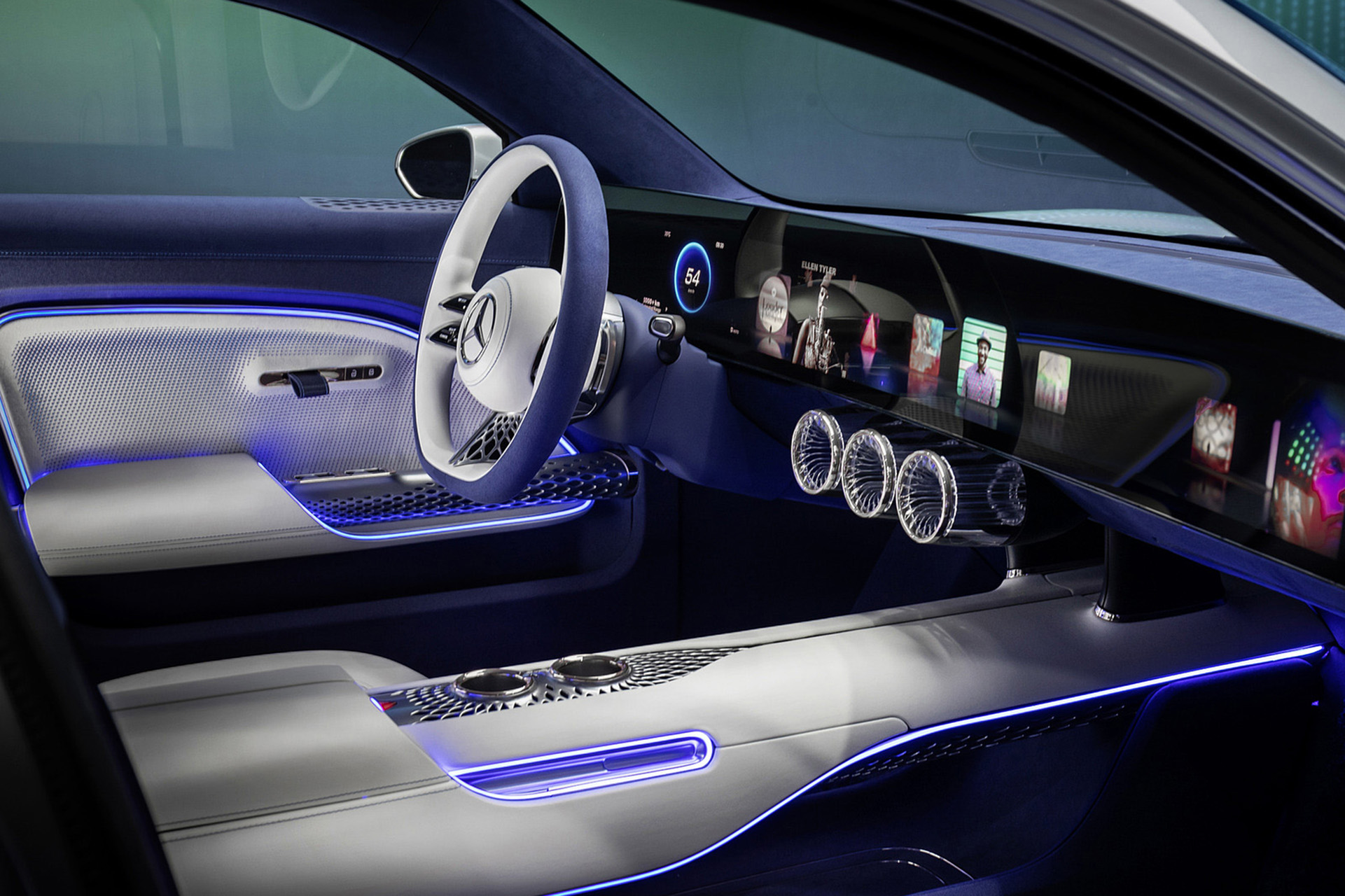 Download 2022 Mercedes-Benz Vision EQXX - Interior HD Wallpaper 1921x1280 #102