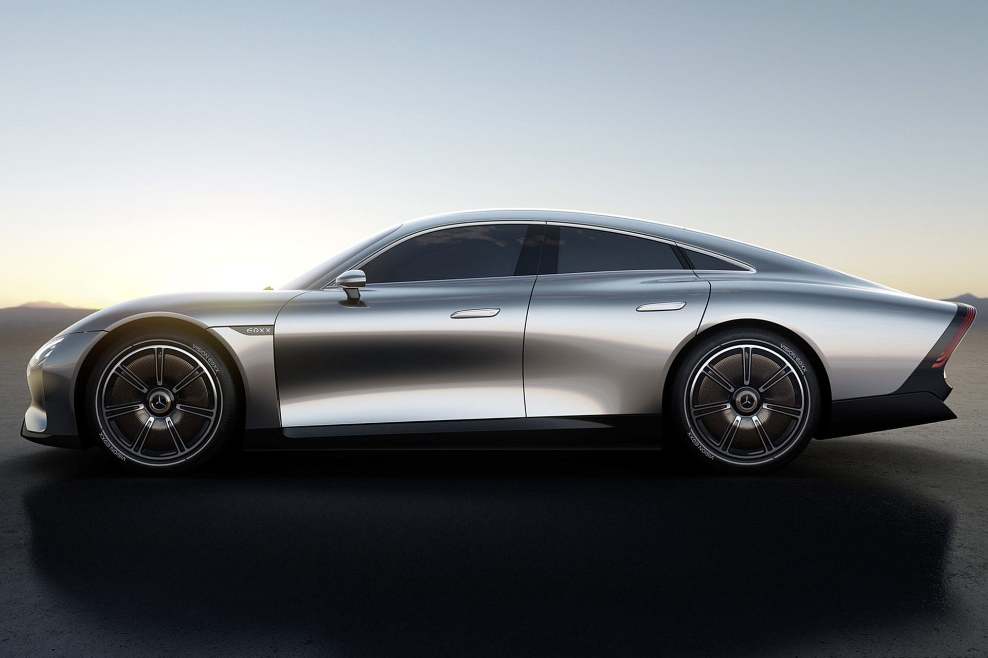 Download 2022 Mercedes-Benz Vision EQXX - Side HD Wallpaper 1921x1281 #75