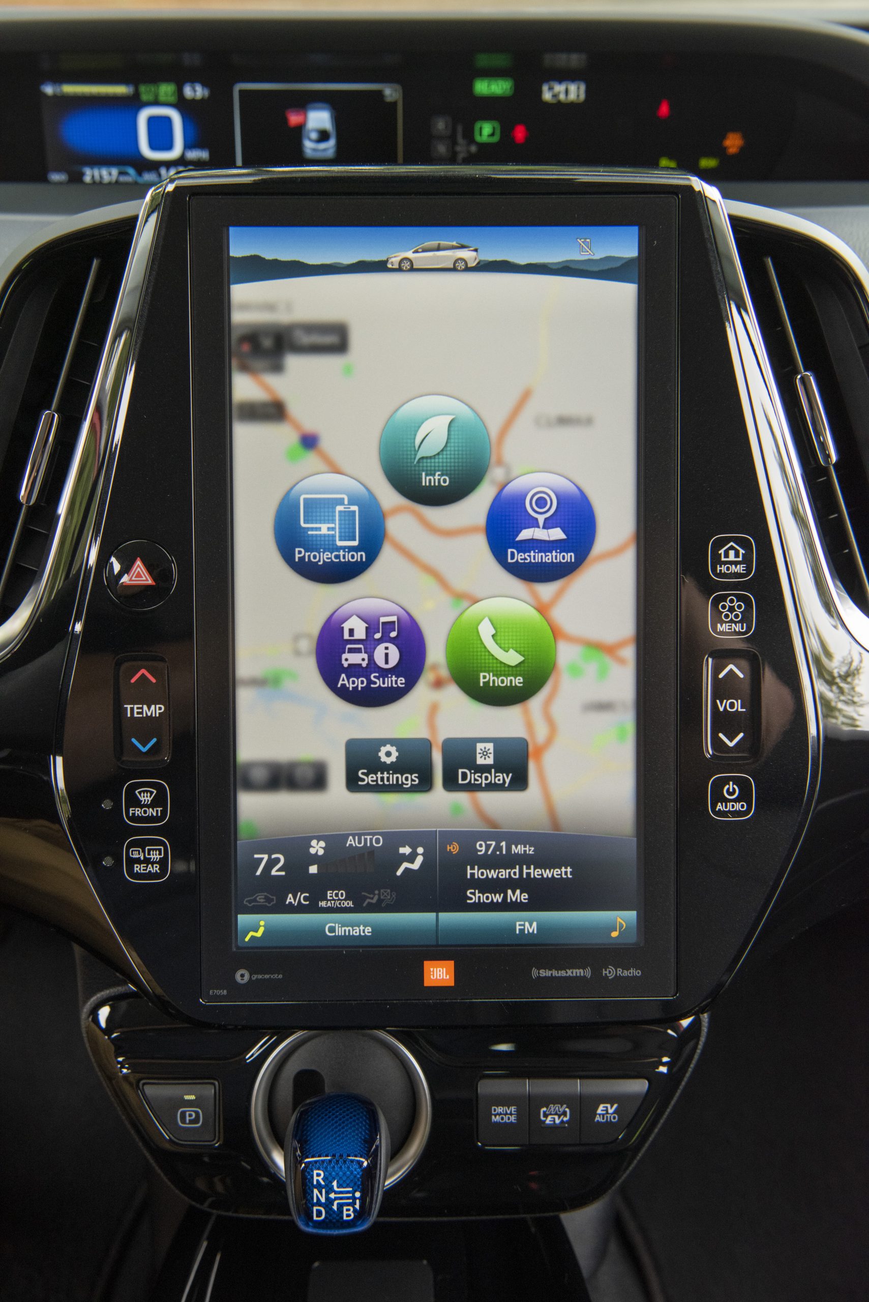 Download 2022 Toyota Prius Prime - Central Console HD Phone Wallpaper 1709x2560 #25