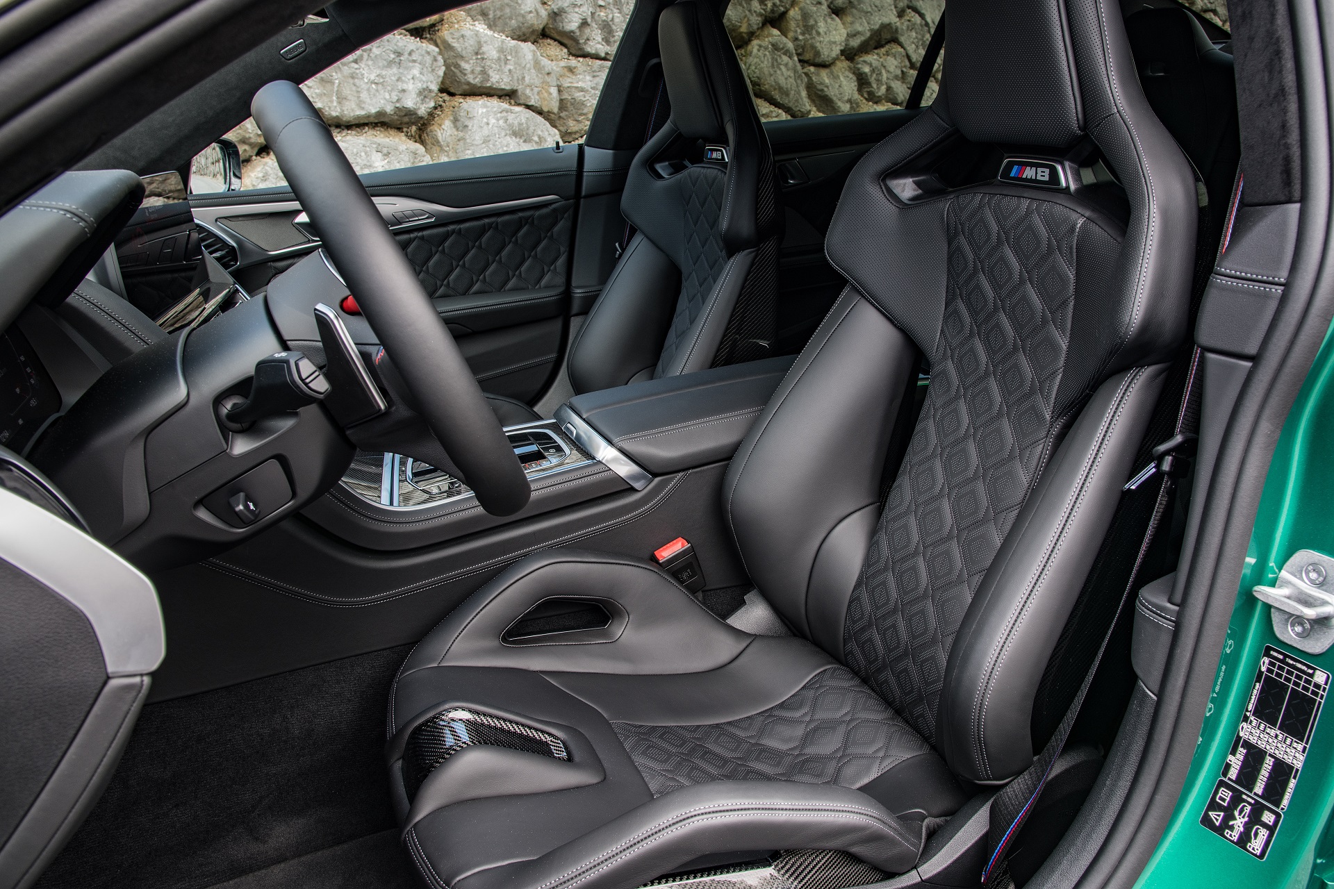 Download 2023 BMW M8 Competition Gran Coupe - Interior, Front Seats HD Wallpaper 1920x1280 #33