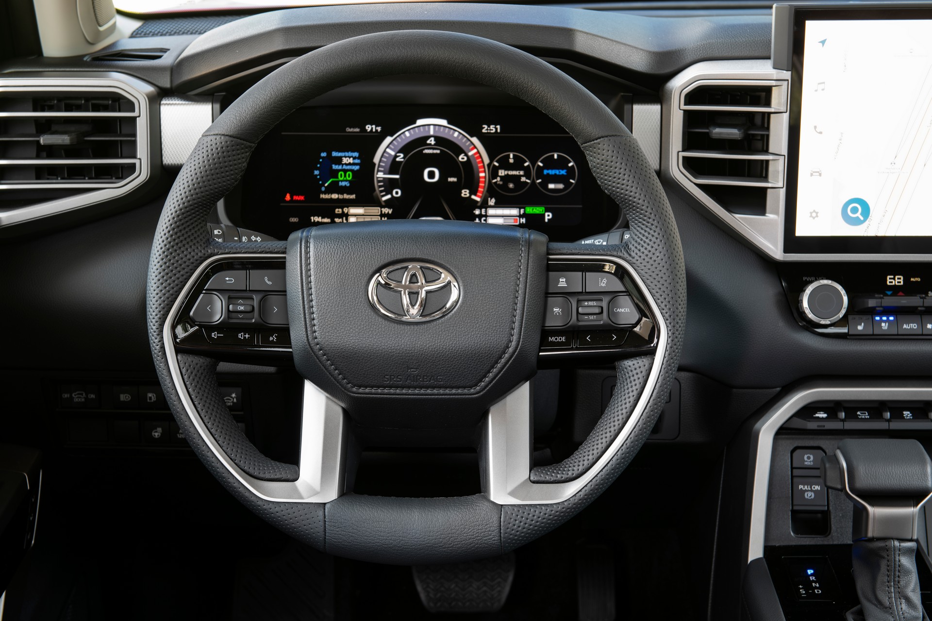 Download 2023 Toyota Sequoia Limited - Interior, Steering Wheel HD Wallpaper 1920x1280 #20