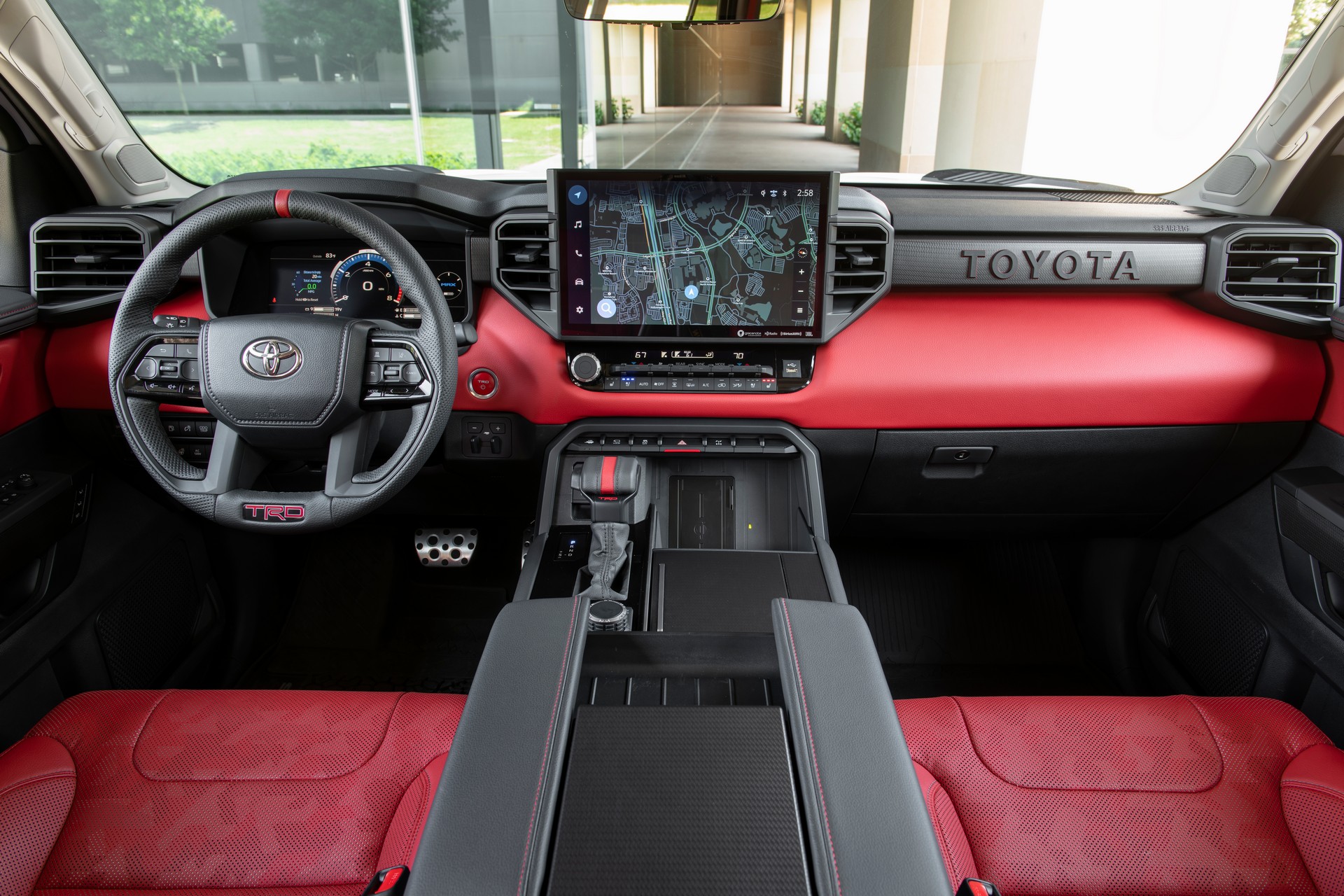Download 2023 Toyota Sequoia TRD Pro - Interior, Cockpit HD Wallpaper 1920x1280 #88