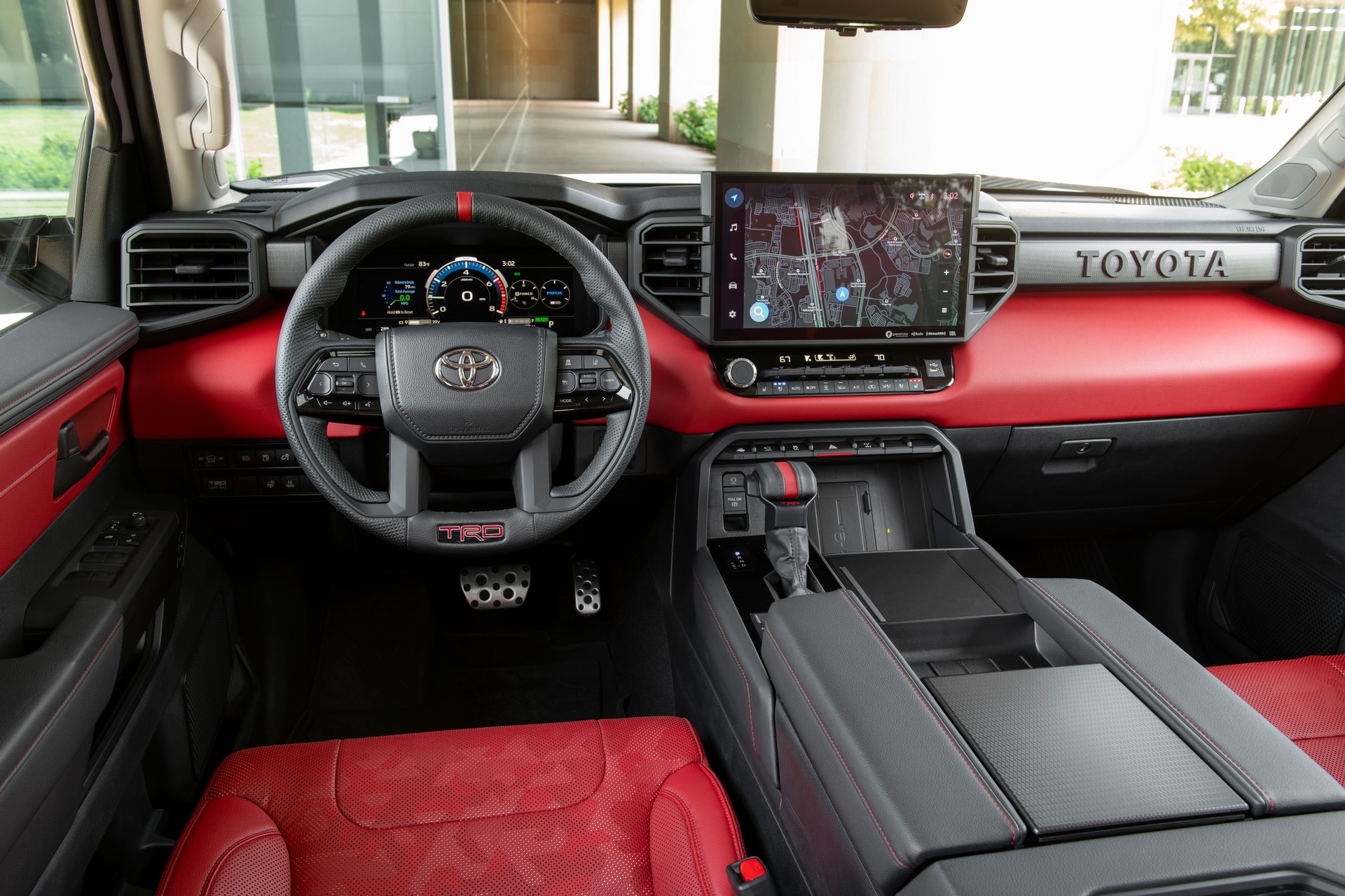 Download 2023 Toyota Sequoia TRD Pro - Interior, Cockpit HD Wallpaper 1920x1280 #90