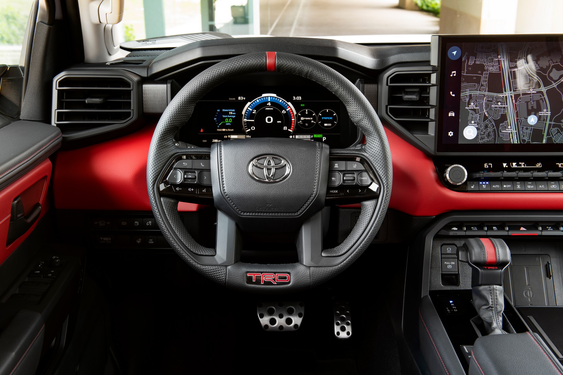 Download 2023 Toyota Sequoia TRD Pro - Interior, Steering Wheel HD Wallpaper 1920x1280 #94