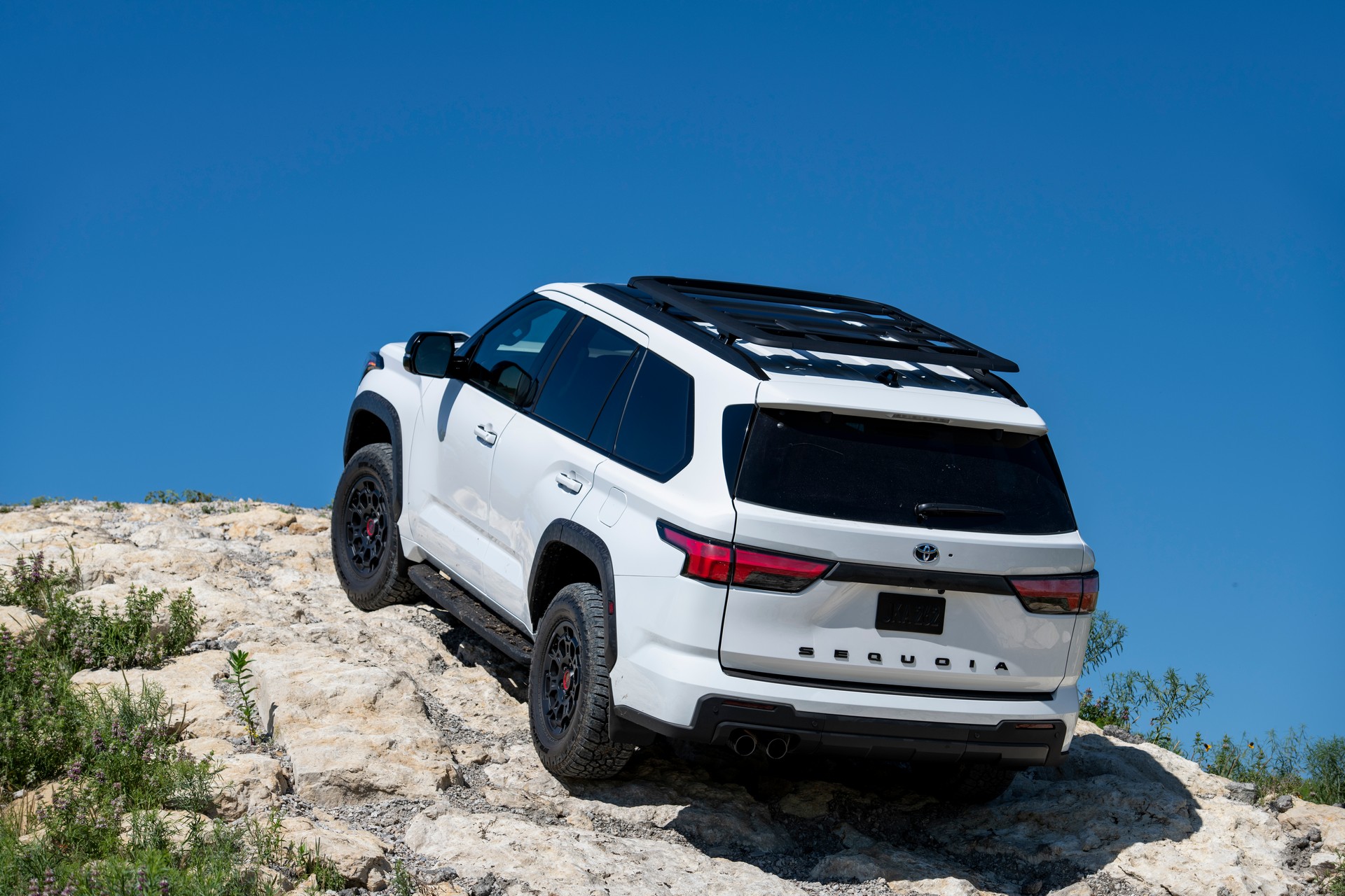 Download 2023 Toyota Sequoia TRD Pro - Rear Three-Quarter HD Wallpaper 1920x1280 #43