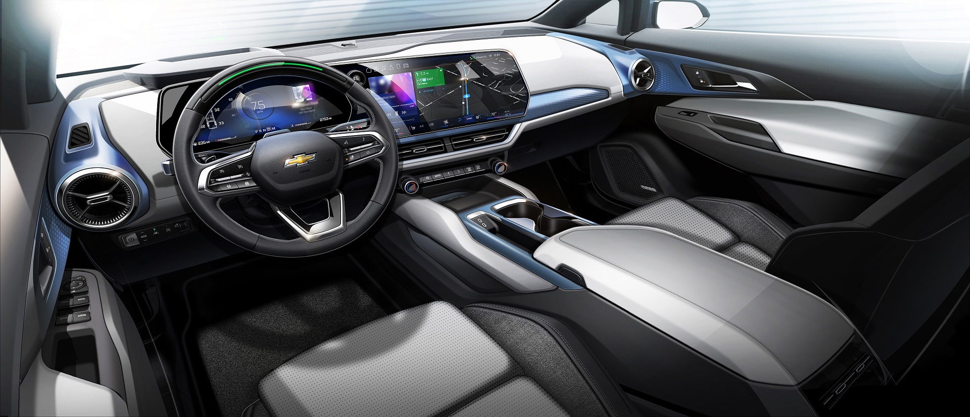 Download 2024 Chevrolet Equinox EV - Interior HD Wallpaper 1920x827 #7