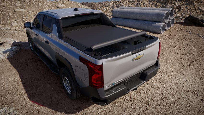 2024 Chevrolet Silverado EV WT - Rear Three-Quarter Wallpaper 850x478 #8