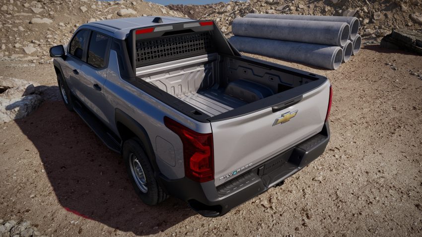 2024 Chevrolet Silverado EV WT - Rear Three-Quarter Wallpaper 850x478 #9