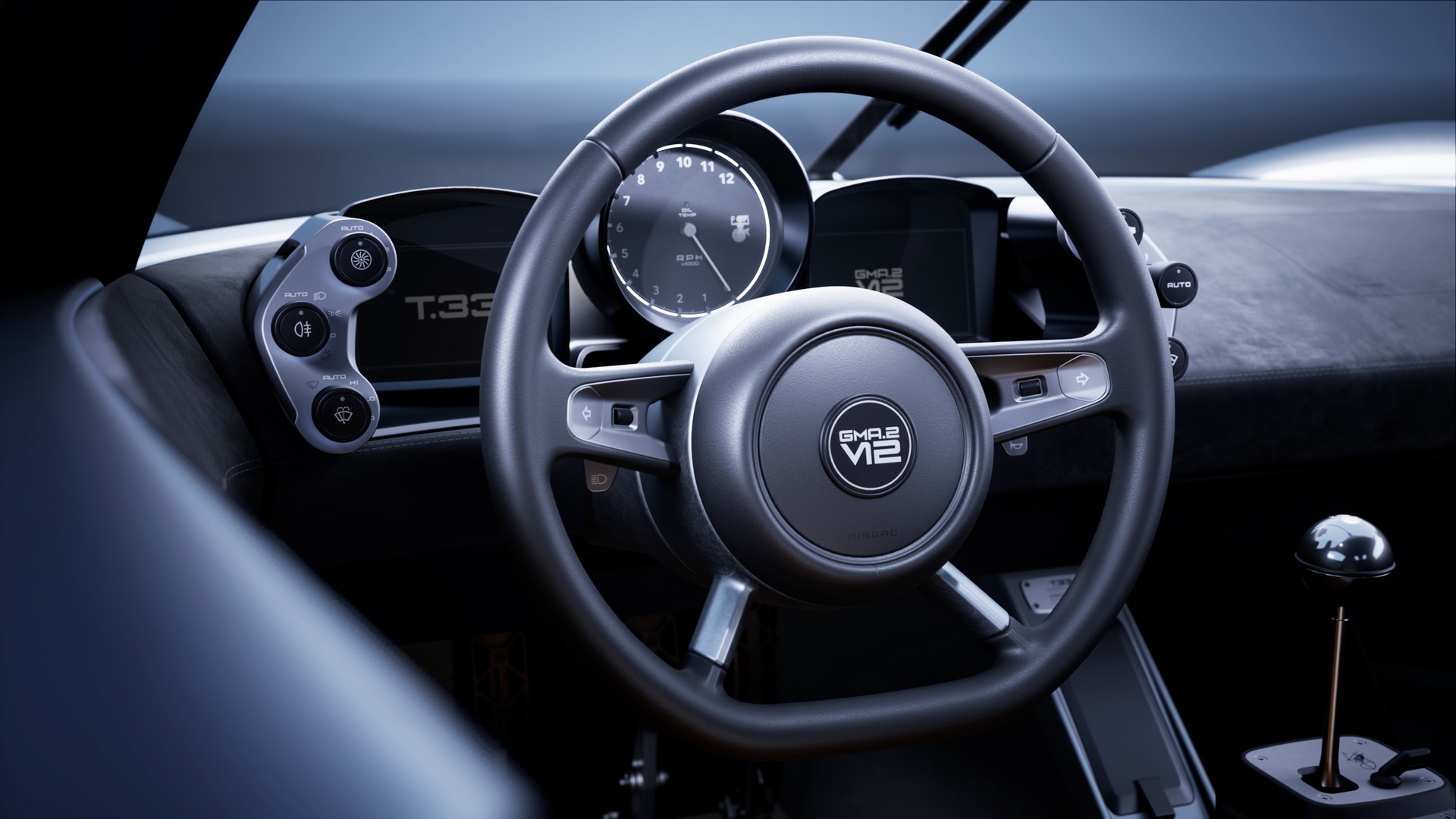 Download 2024 Gordon Murray T.33 - Interior, Steering Wheel HD Wallpaper 1920x1080 #32