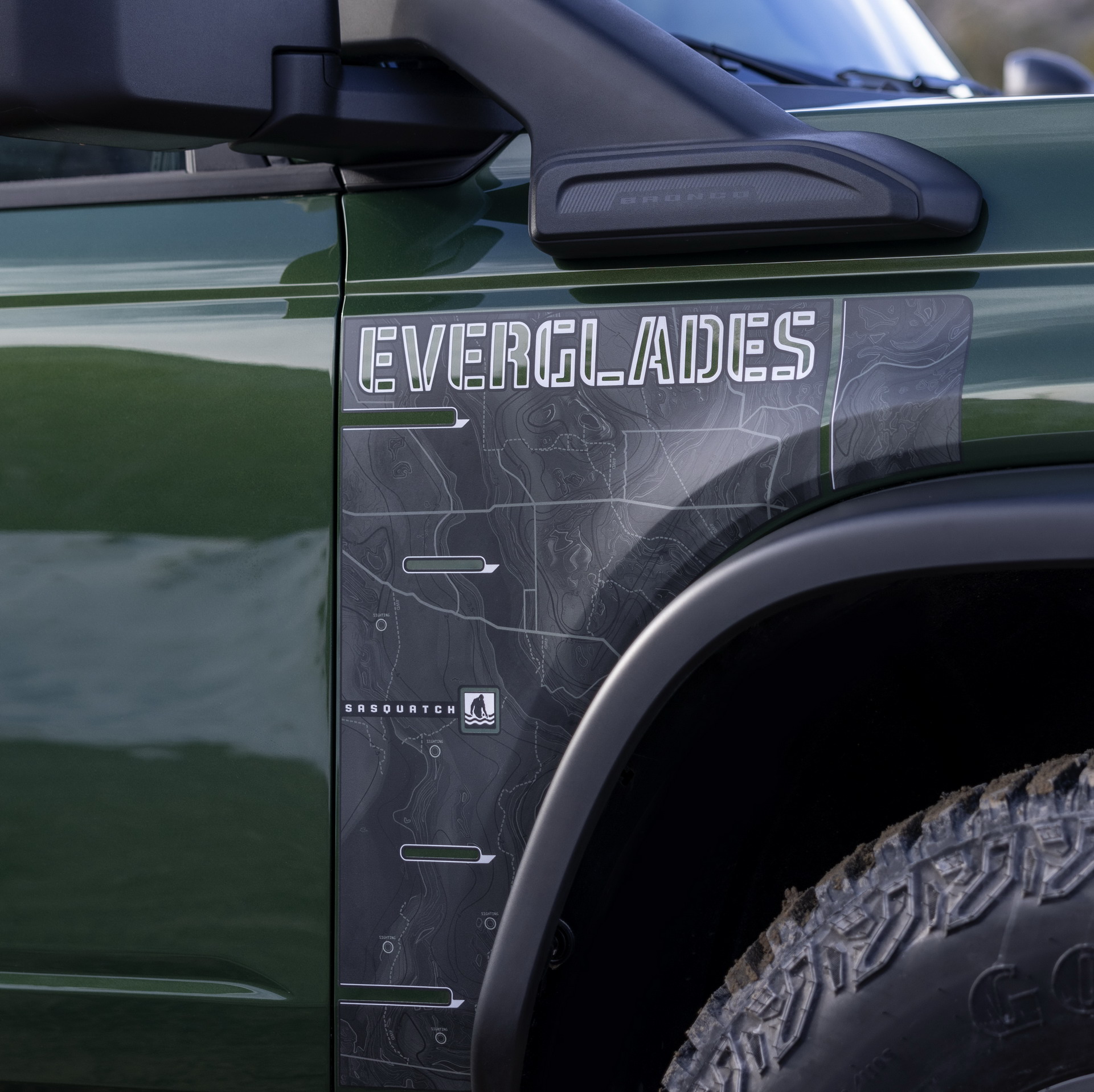 Download 2022 Ford Bronco Everglades Edition - Detail HD Wallpaper 1921x1918 #45