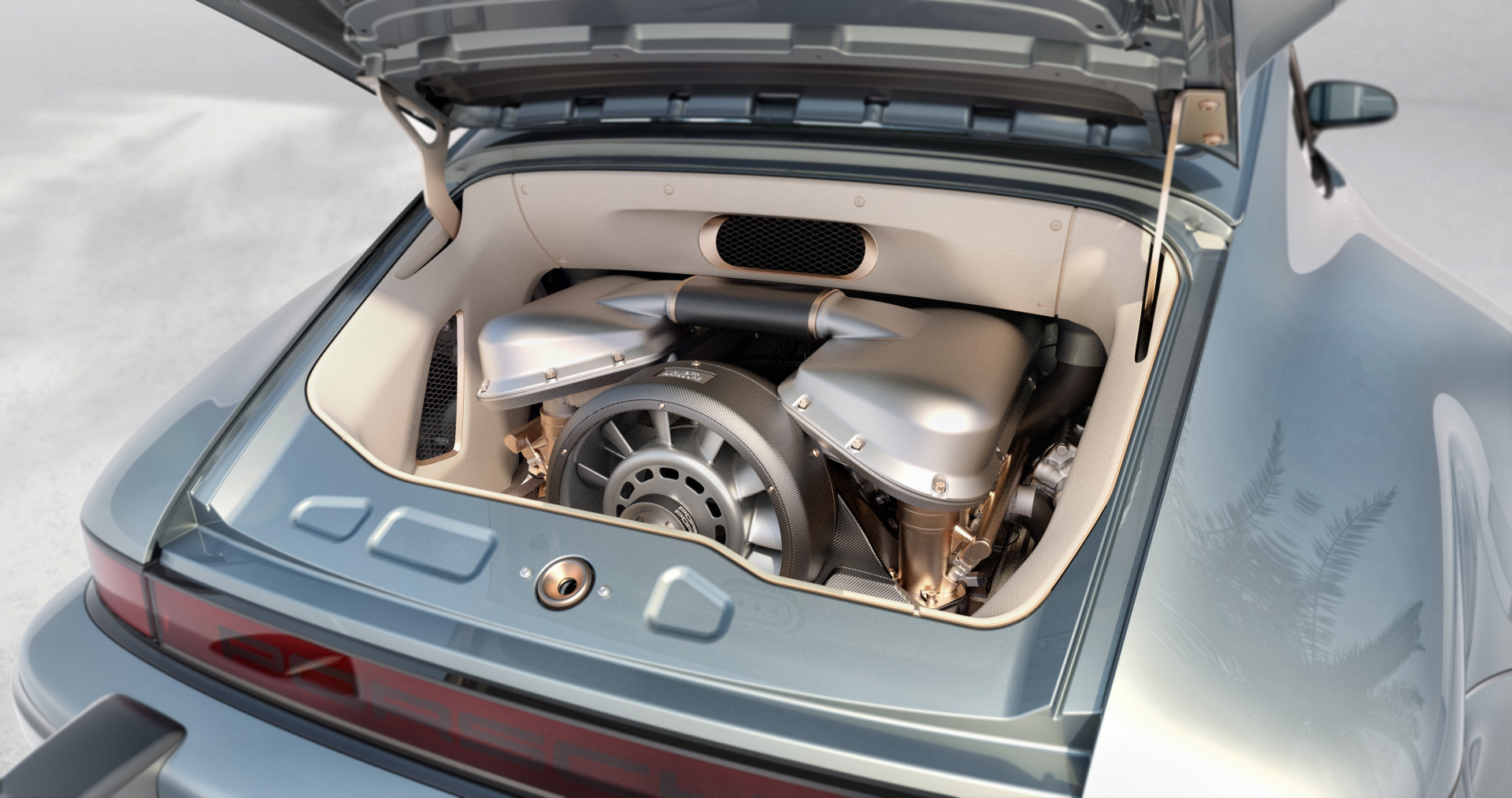 Download 2022 Singer Turbo Study - Engine HD Wallpaper 1920x1013 #12