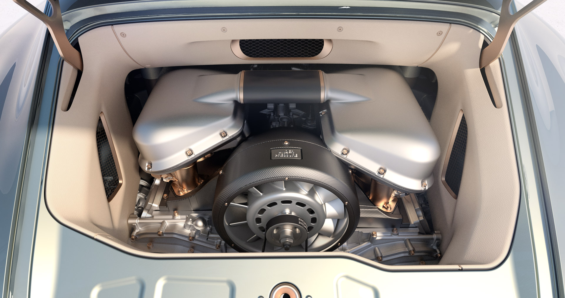 Download 2022 Singer Turbo Study - Engine HD Wallpaper 1920x1013 #13