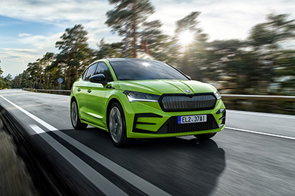 Download 2022 Skoda Enyaq Coupe RS iV HD Wallpapers and Backgrounds