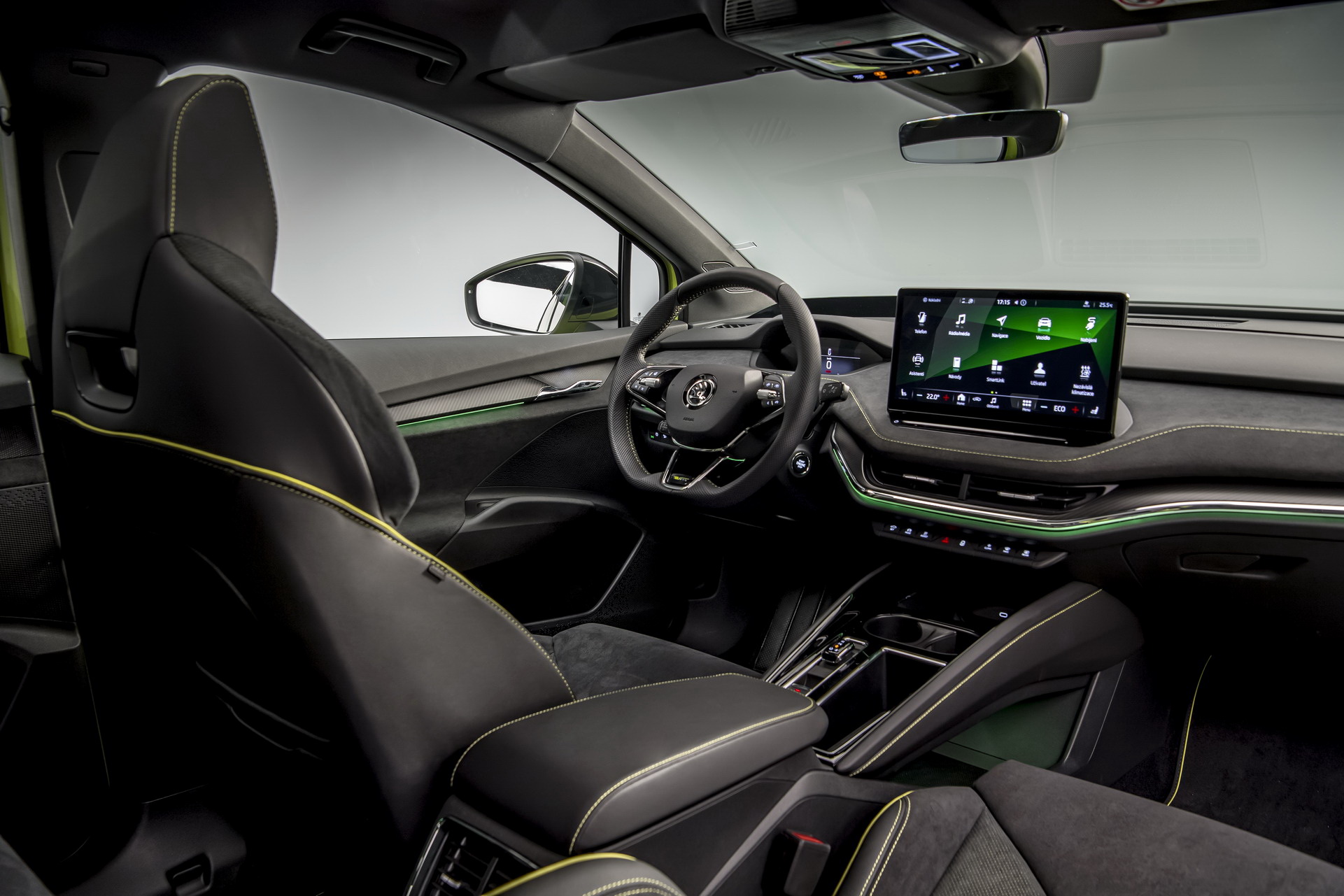 Download 2022 Skoda Enyaq Coupe RS iV - Interior HD Wallpaper 1921x1281 #29